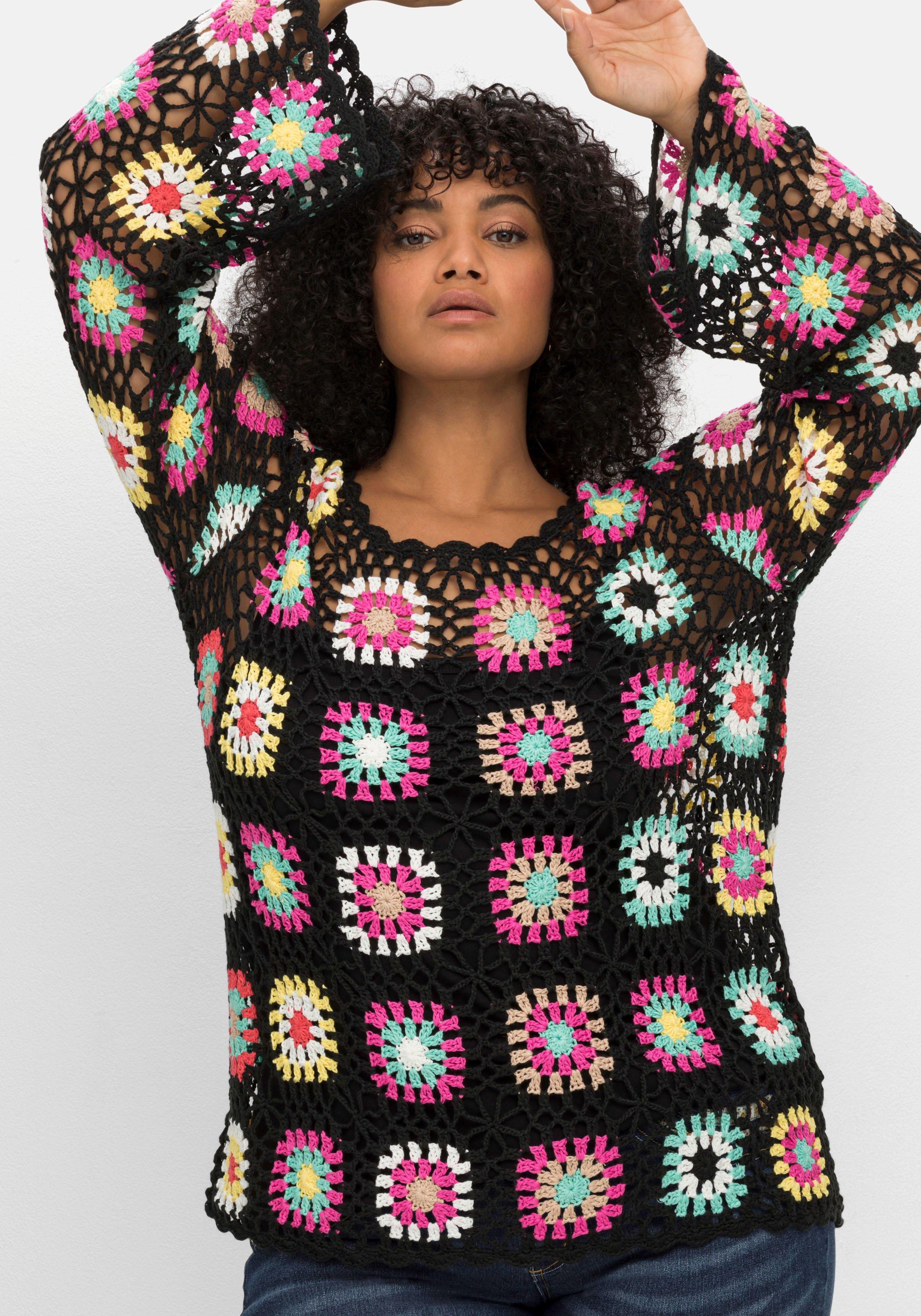 Damen Pullover Größe große Plus | Size sheego 58 Mode › mittel & ♥ Größen Strickjacken