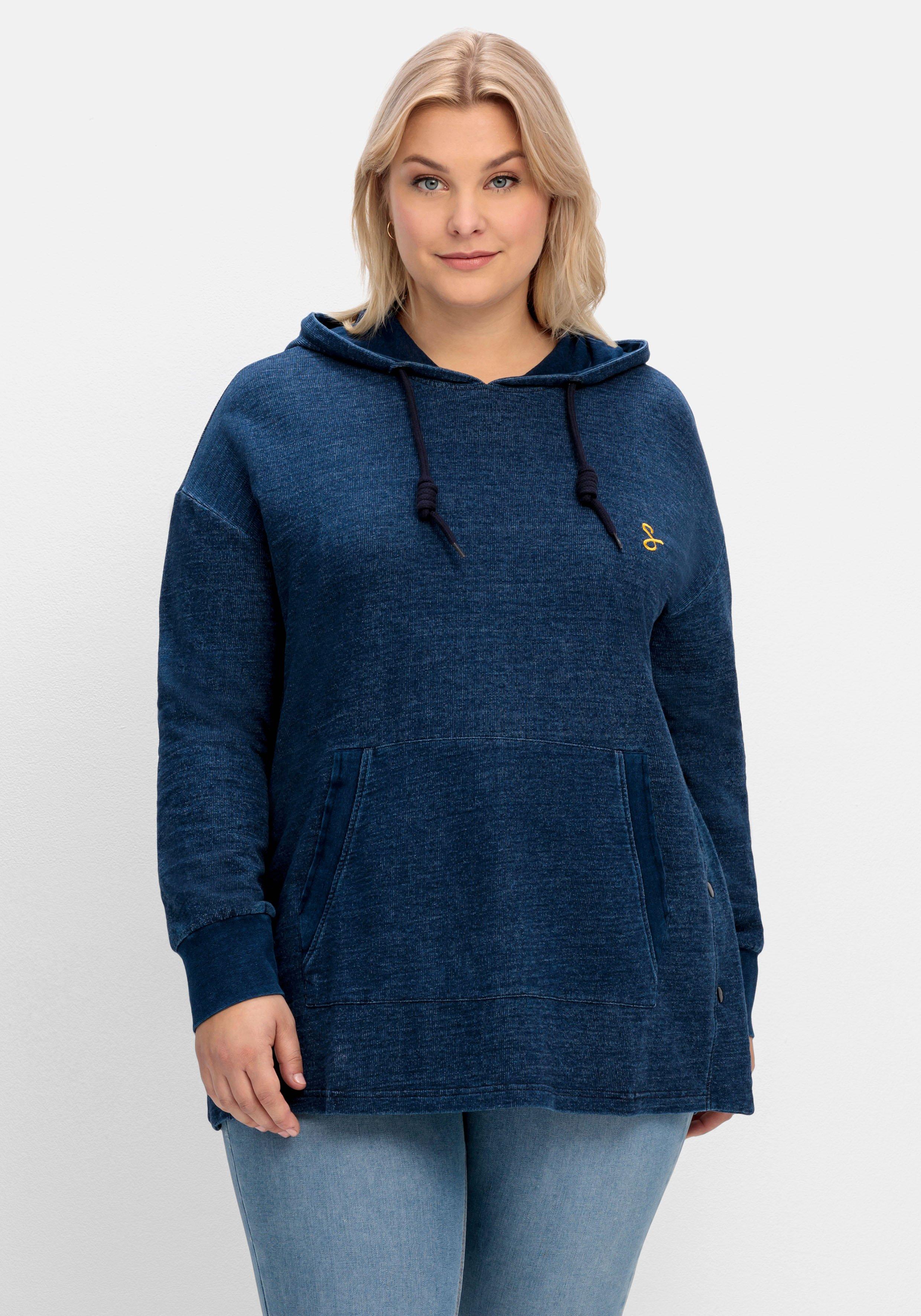 -jacken Langarm sheego blau große Damen & Size ♥ Sweatshirts Größen Plus | Mode