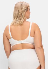 Minimizer-BH ohne Bügel, mit Spitzenbesatz, creme, Gr.100G