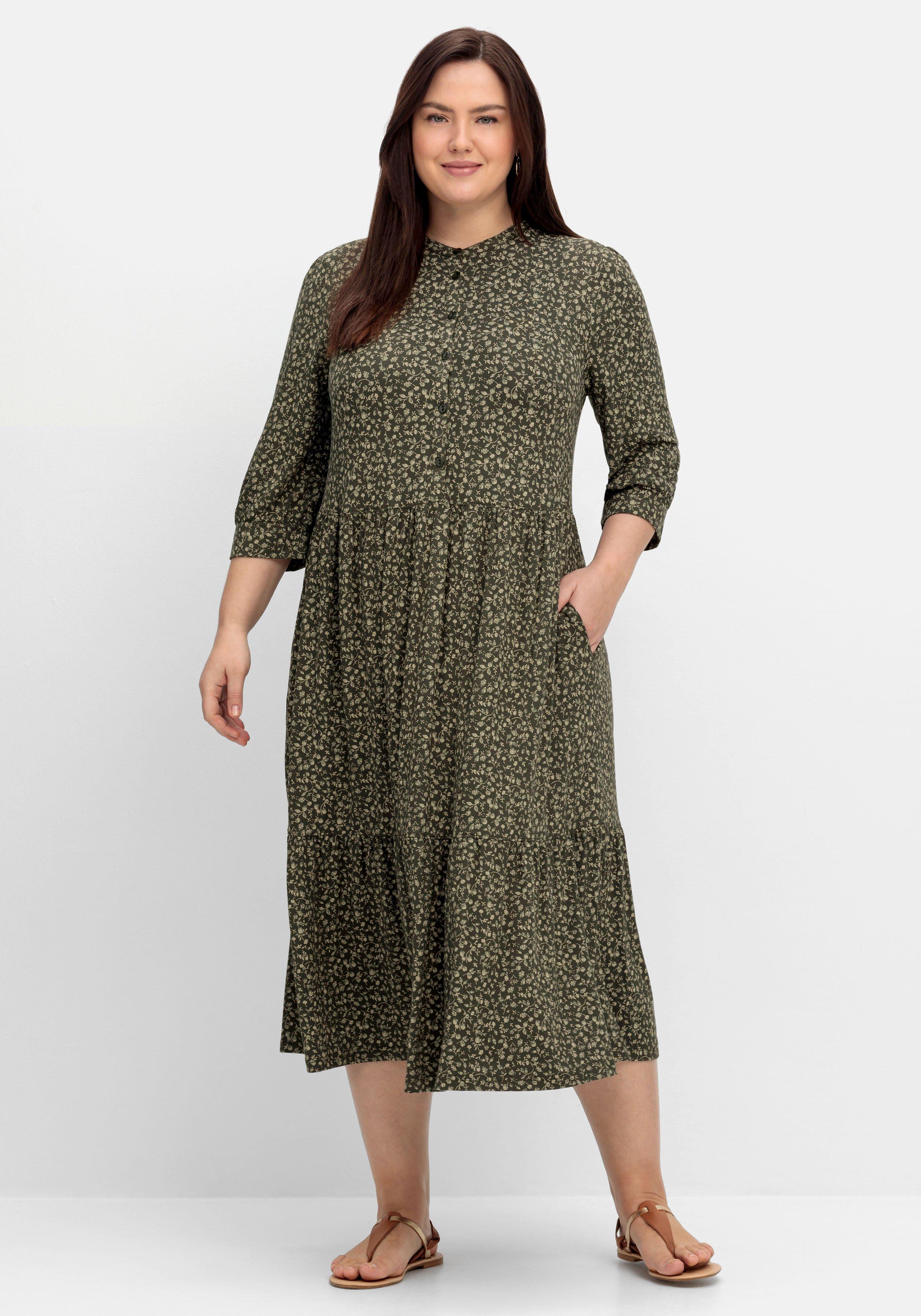 ♥ sheego Jerseykleider Mode Size Größen Plus große | grün