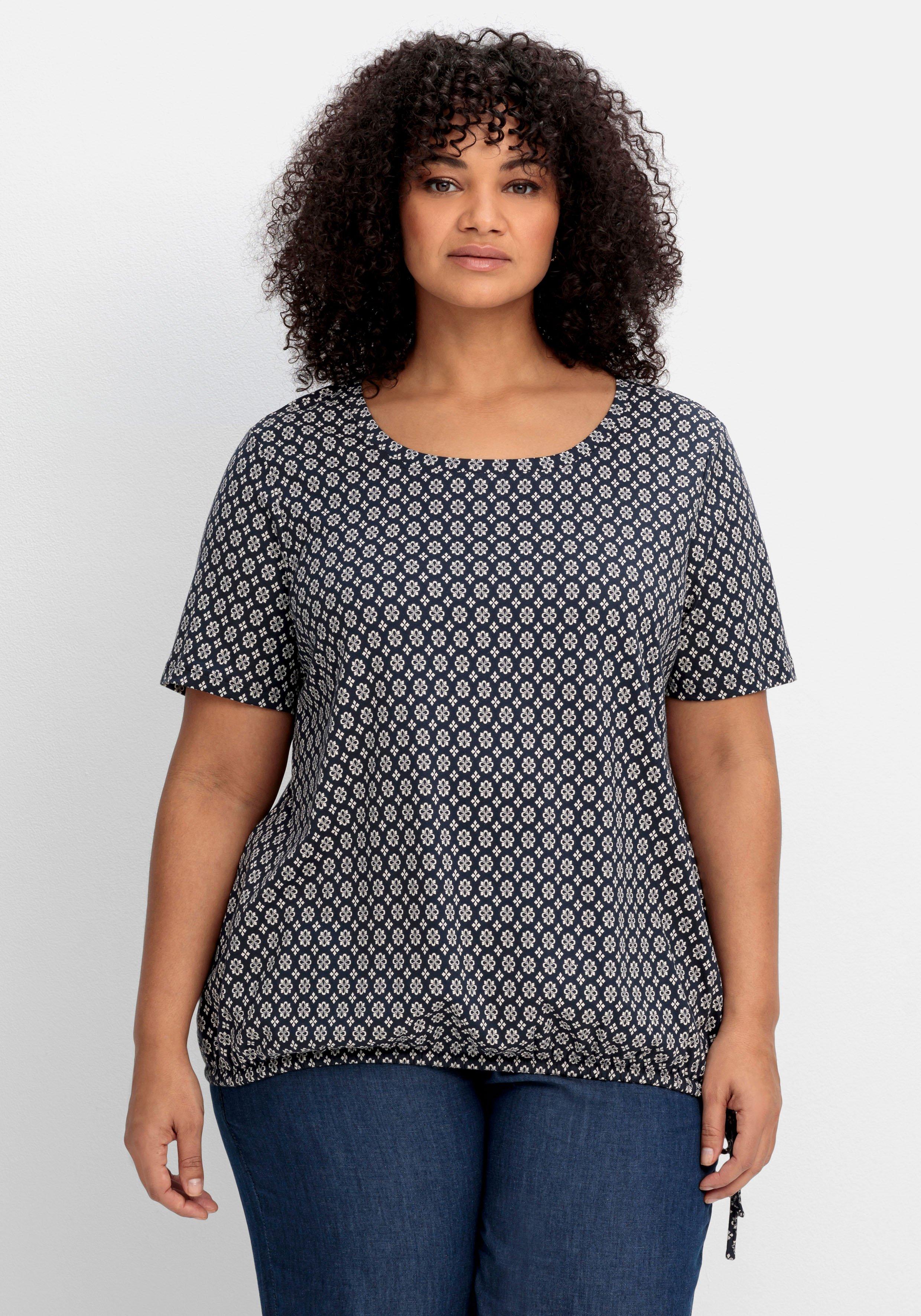 Shirts große Größen blau Kurzarm | sheego ♥ Plus Size Mode | T-Shirts