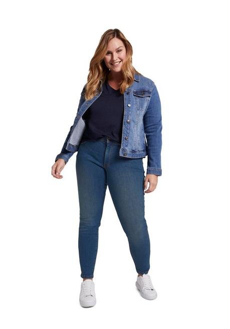 Skinny Jeans mit Bauch-Shaping-Effekt - blue Denim - 44