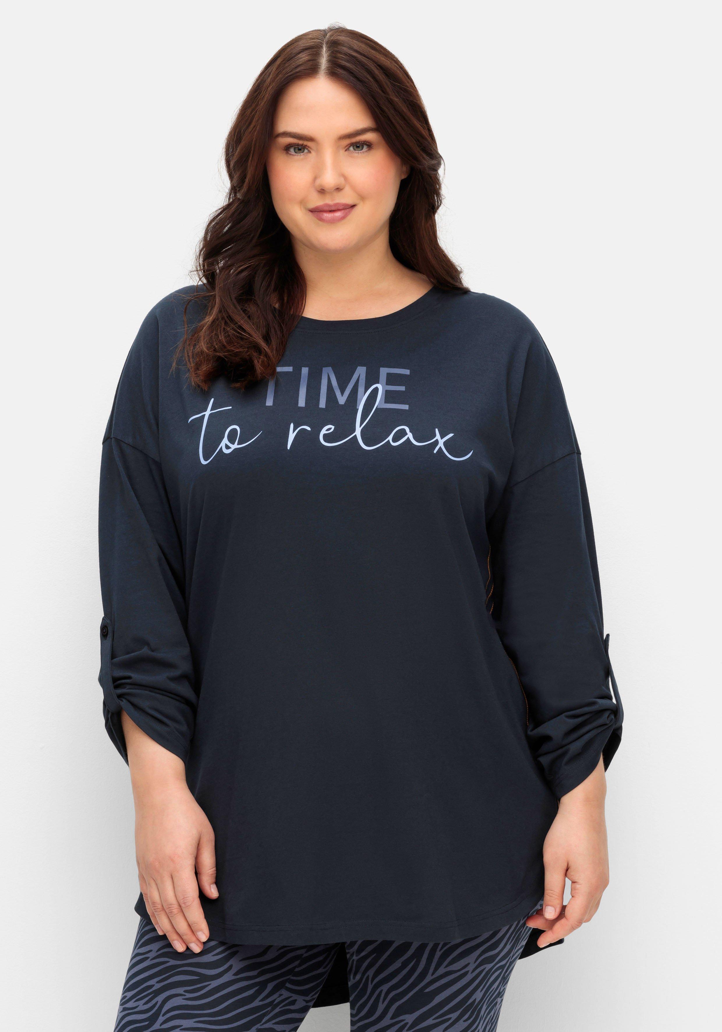 Longshirts große Größen sheego Mode | ♥ Plus Size blau