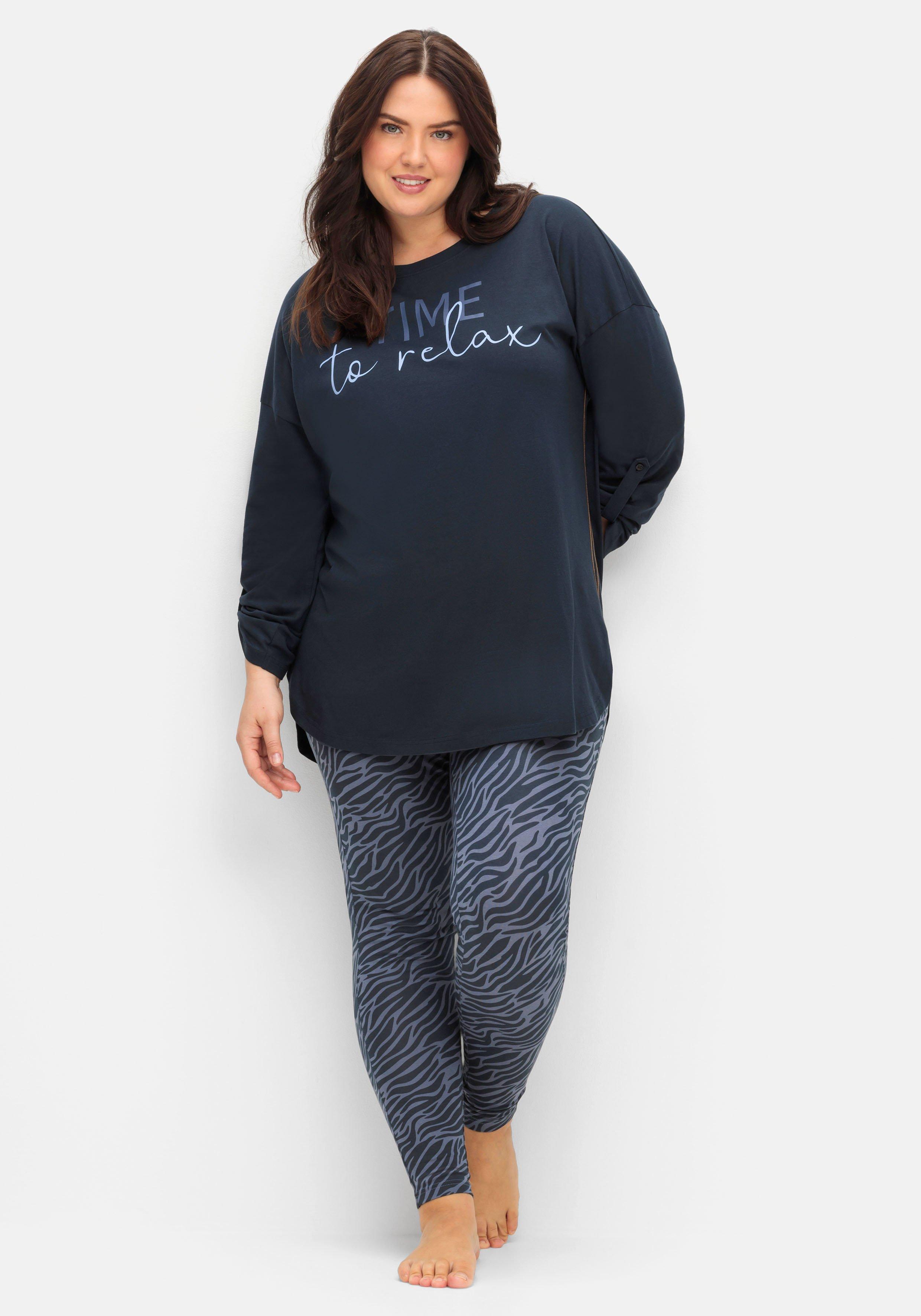 Leggings große Größen blau | sheego ♥ Plus Size Mode | Leggings