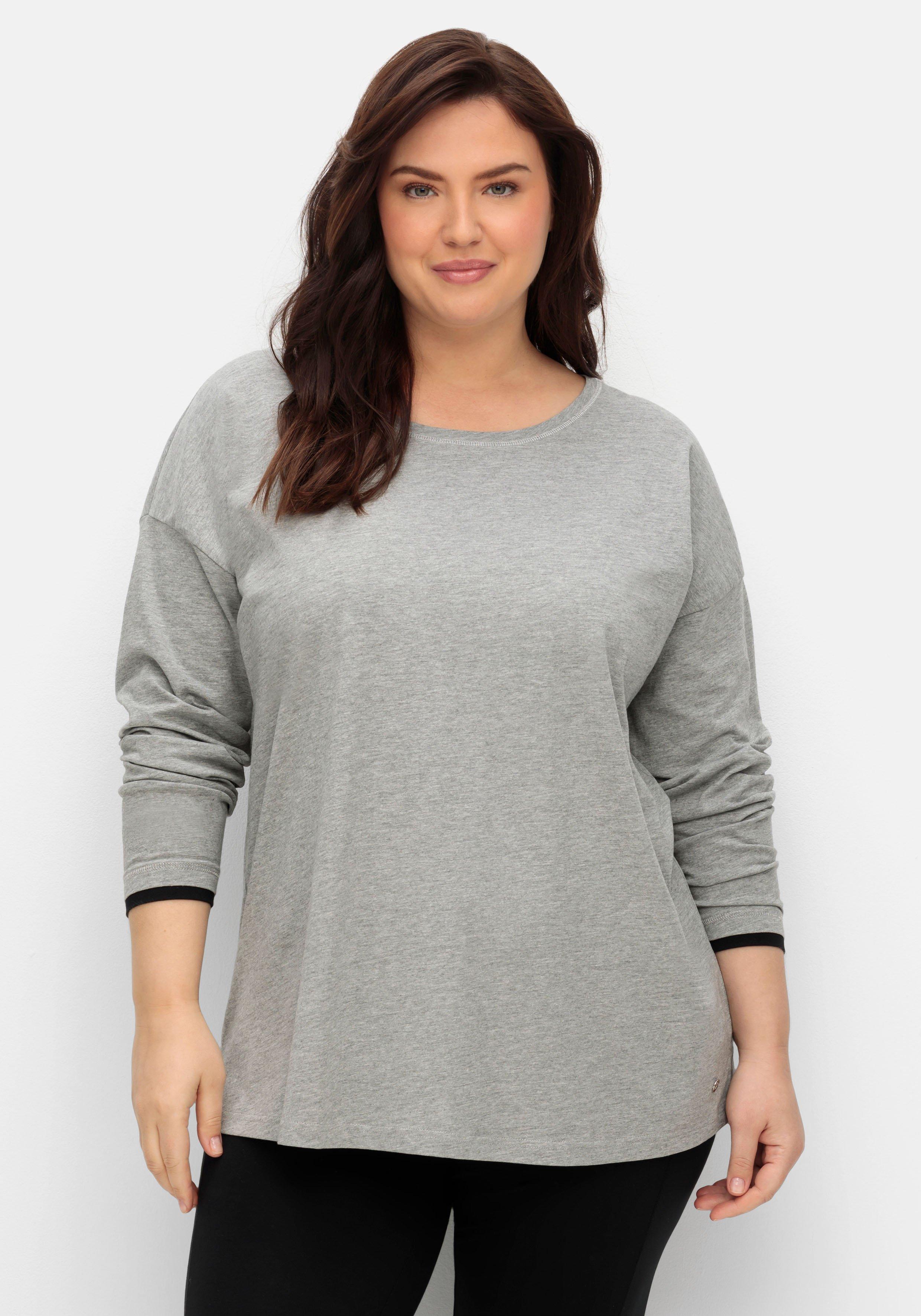 Größen ♥ Größe Size Mode grau Plus Shirts | 48 › sheego & Tops große