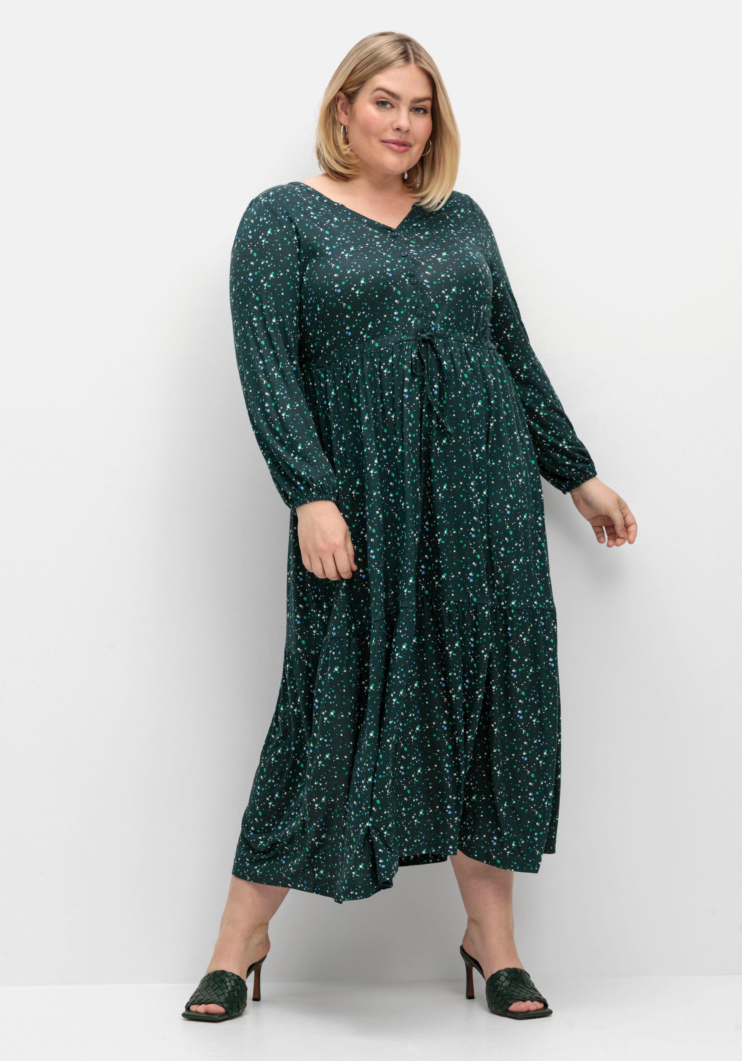 Jerseykleider große Größen grün sheego Size ♥ | Plus Mode