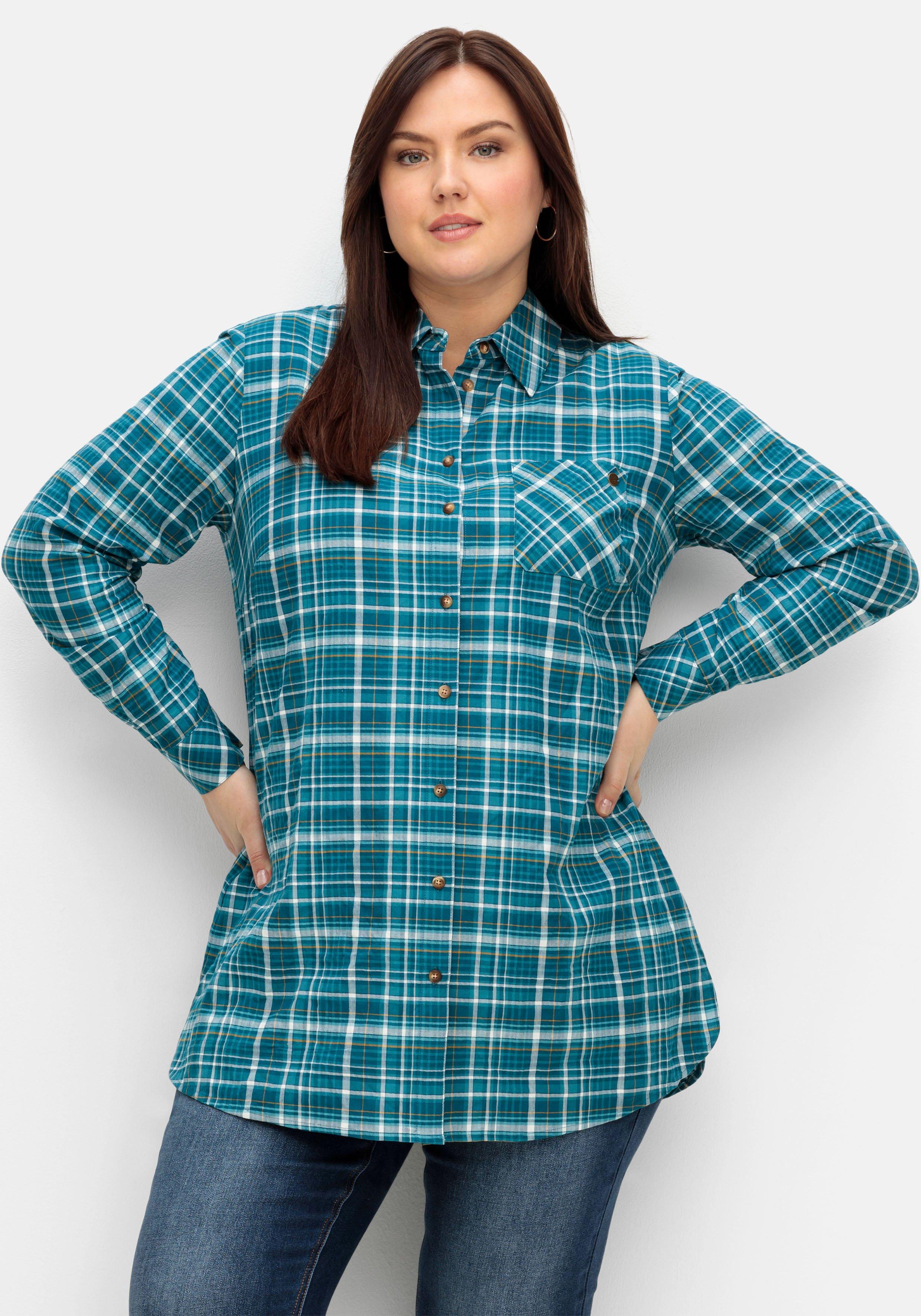 große Mode Plus sheego Size ♥ blau Größen | Blusen