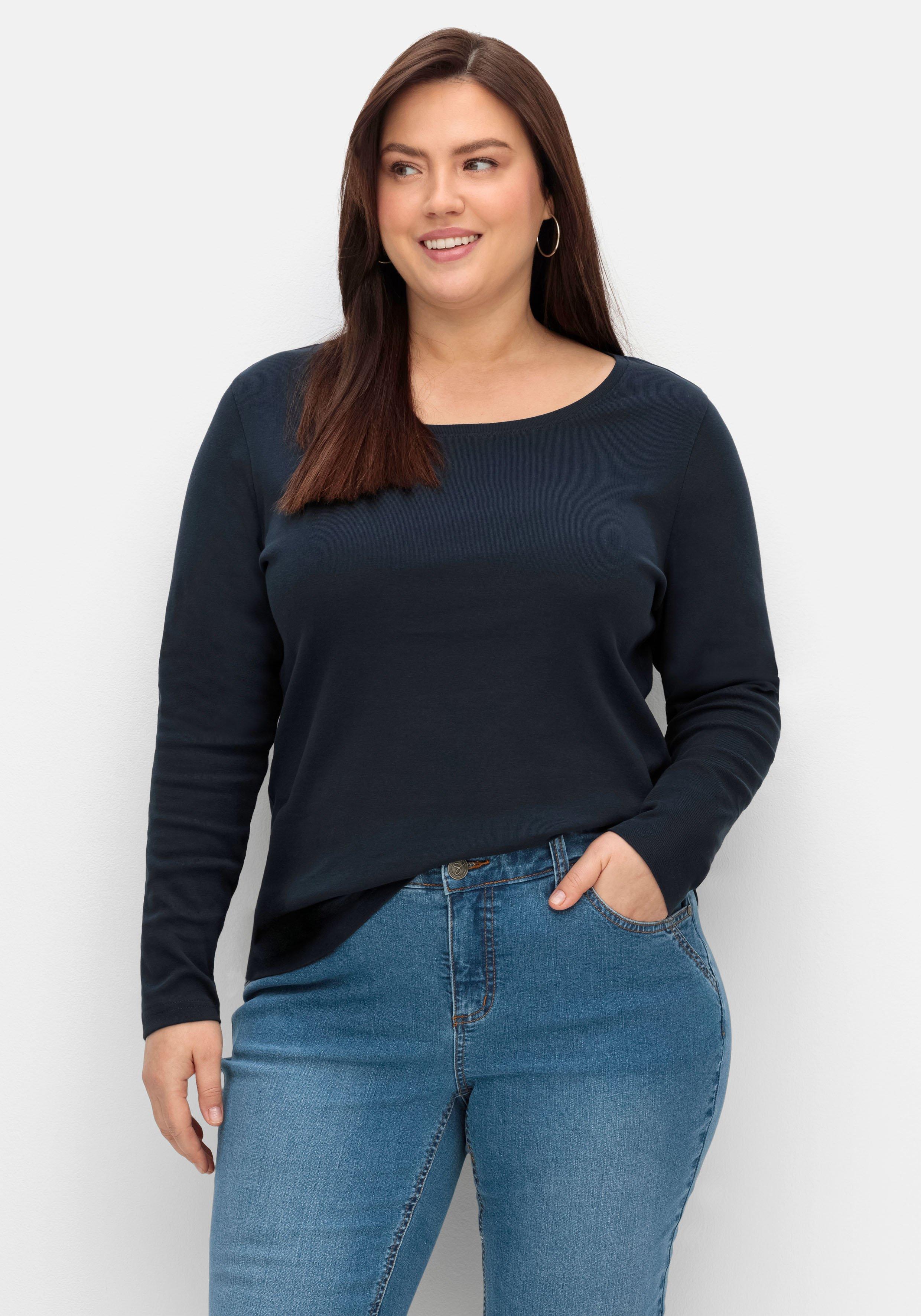 Weite Jeans in Curvy-Schnitt blue ELLA | sheego Denim dark 