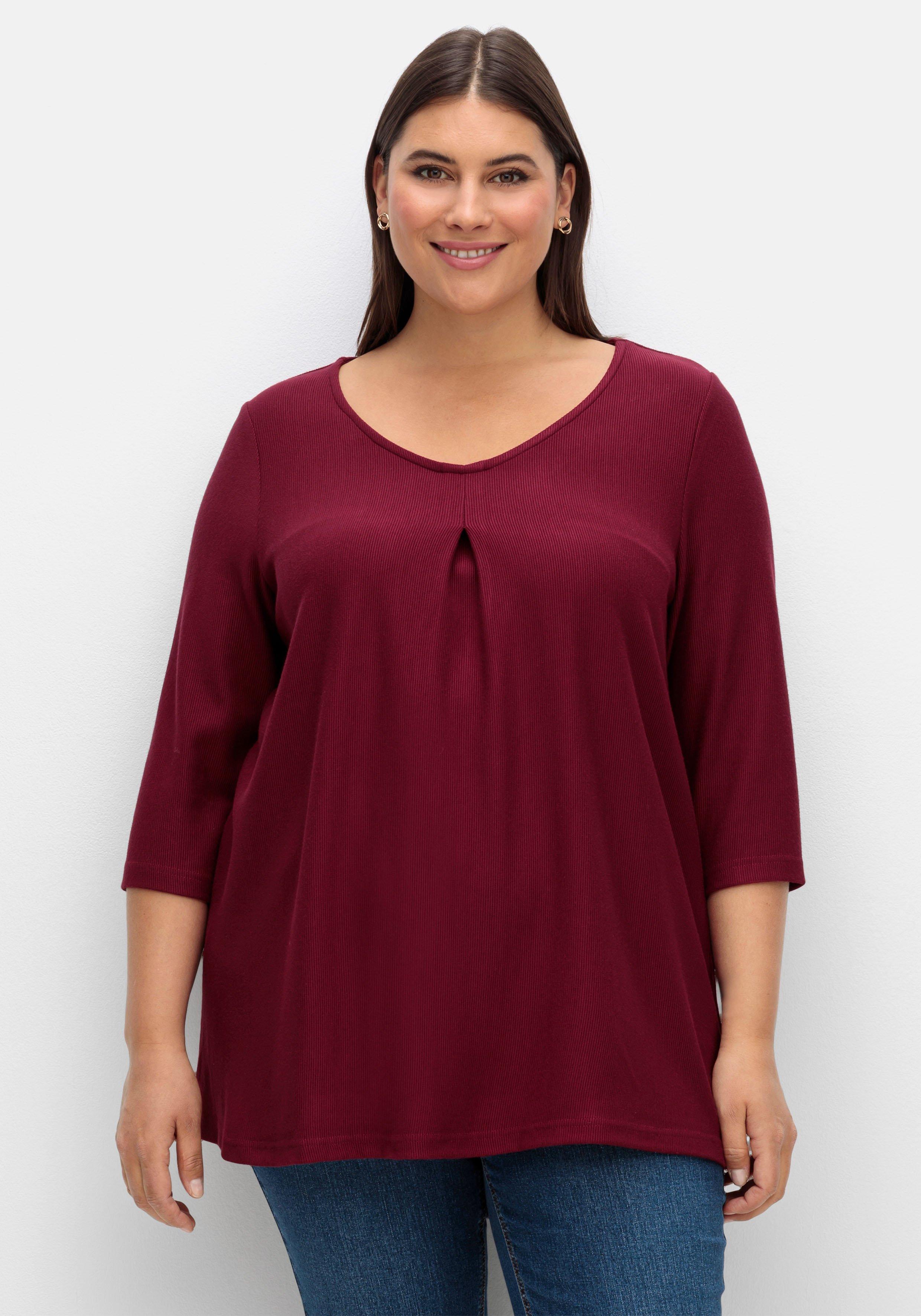 rot Shirts ♥ in sheego & Size | großen Günstige Mode Größen Tops Plus