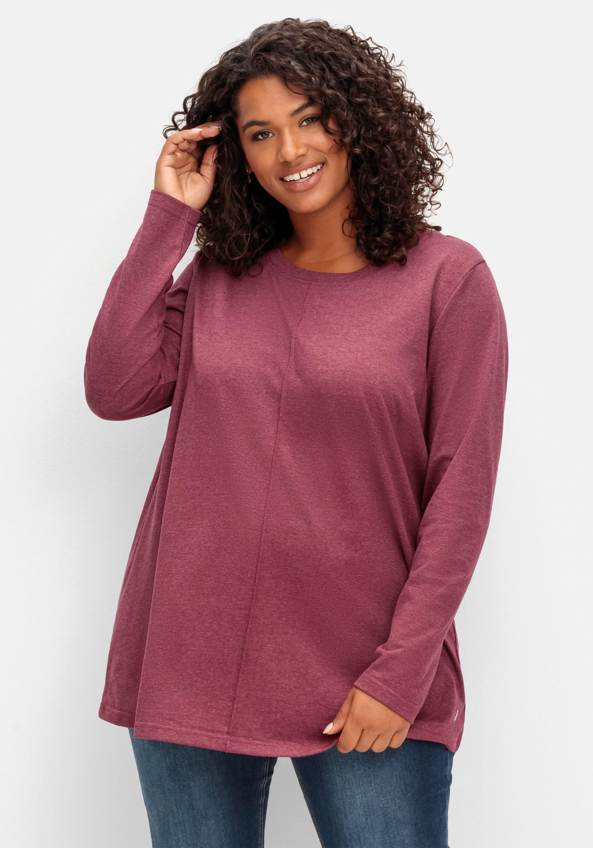 Plus lila Größen Tops große ♥ Size Mode sheego Shirts | &