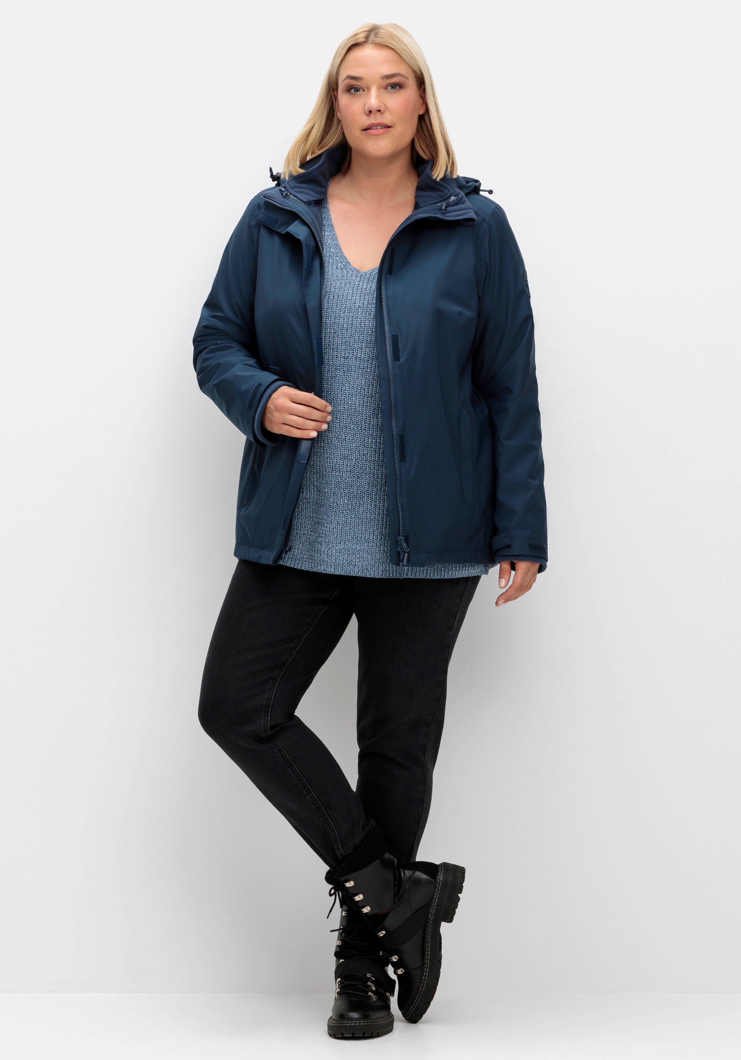 3-in-1-Winterjacke mit Fleece-Innenjacke - dunkelblau | sheego