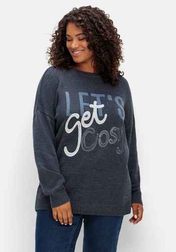 Damen Pullover & Strickjacken große Größen blau › Größe 44 | sheego ♥ Plus  Size Mode