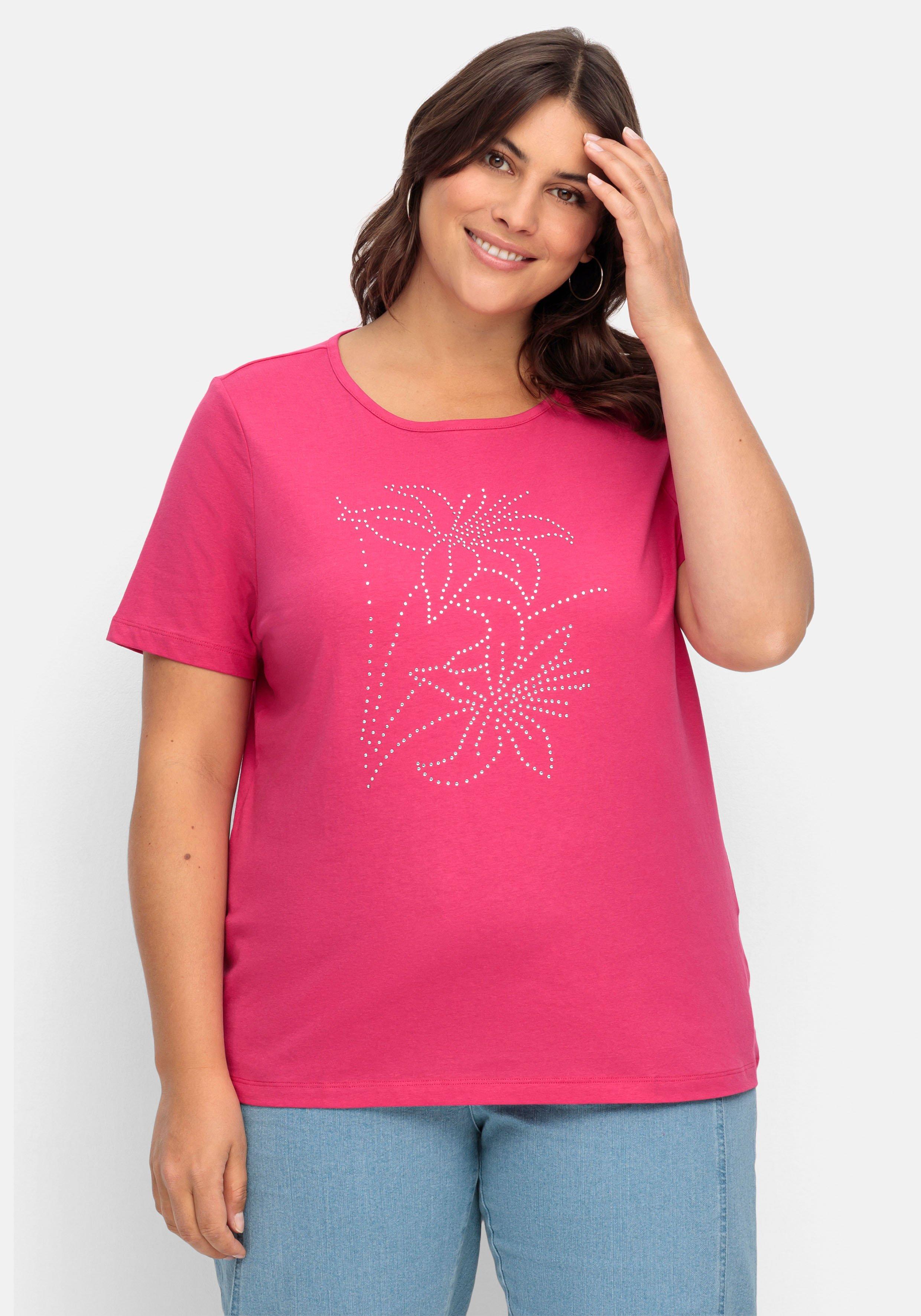 ♥ 48 Größe große Plus pink sheego Größen & Tops | Size › Shirts Mode