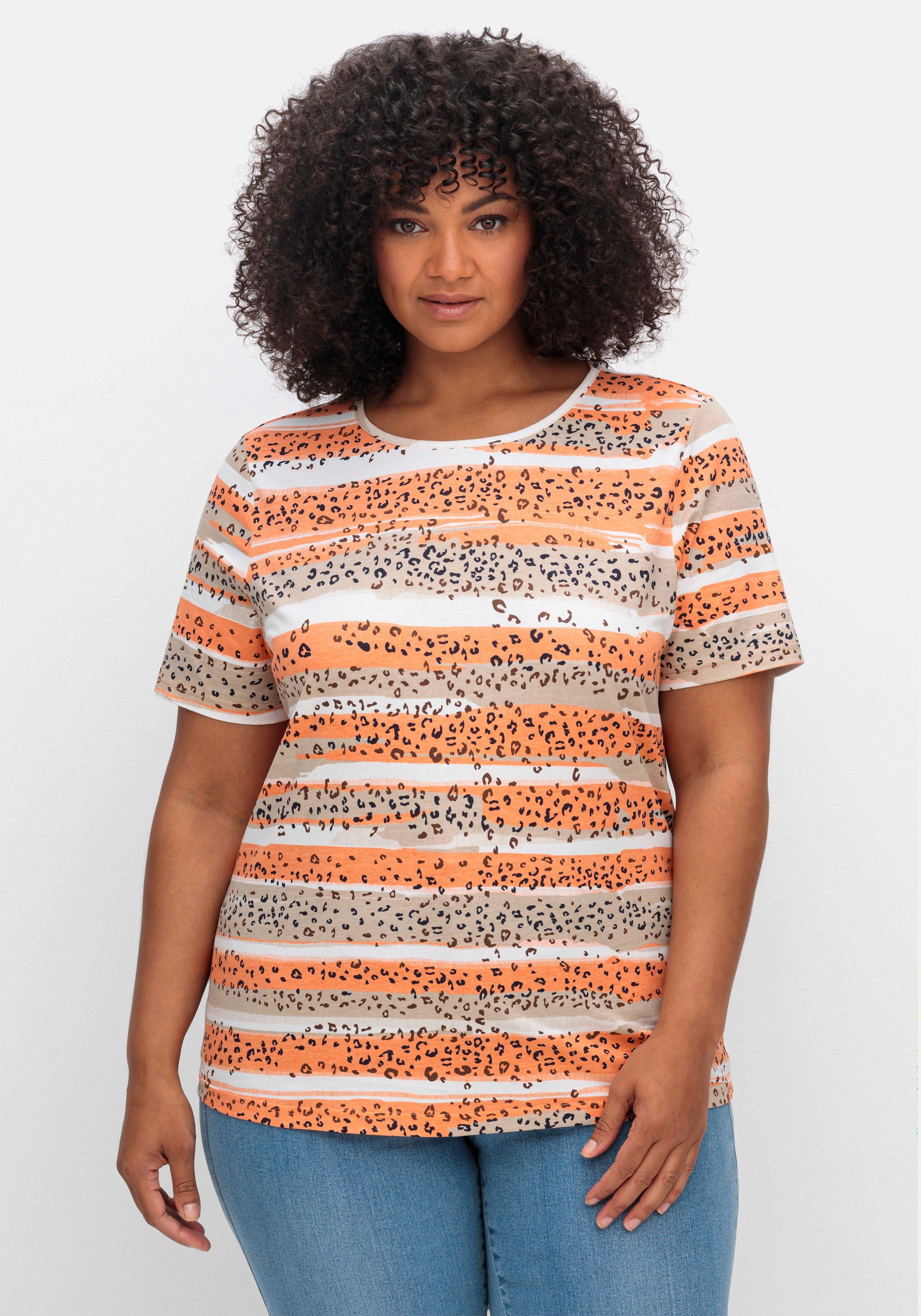 ♥ 54 große Größe sheego Mode Shirts Größen Size & orange | › Plus Tops