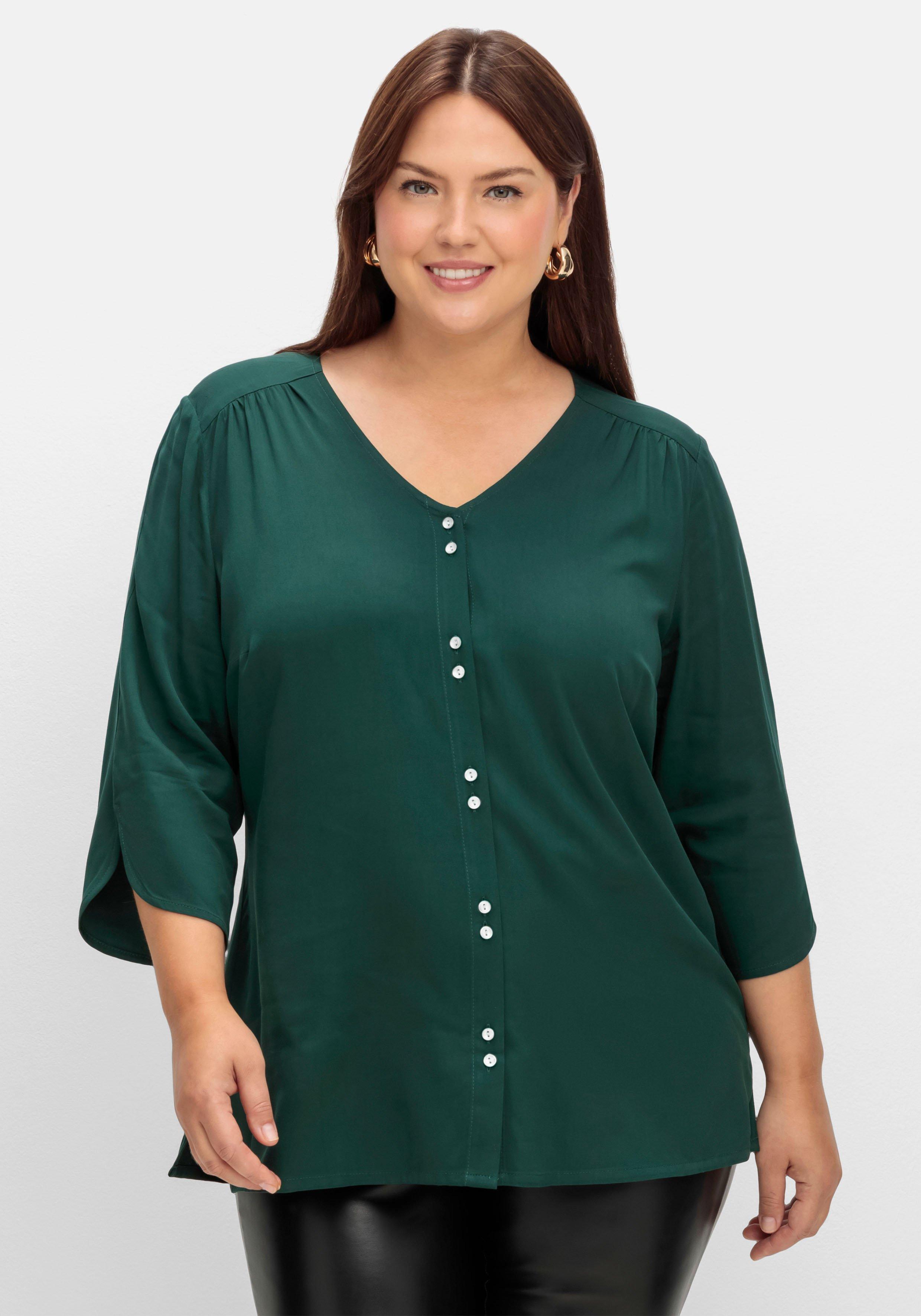 | sheego & grün große Size Plus Mode ♥ Tuniken Größen Blusen