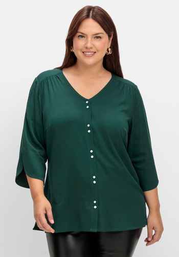Blusen & Tuniken große Größen grün | sheego ♥ Plus Size Mode