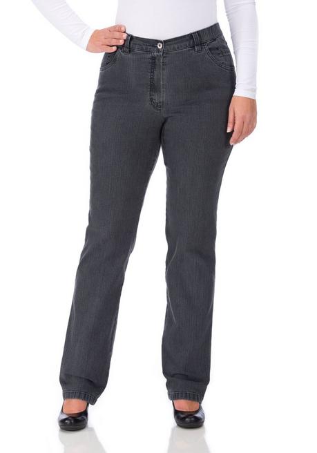 Jeans in Quer-Stretch-Qualität, mit Komfortbund - grey Denim - 42