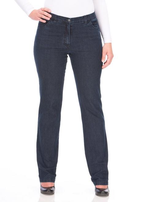 Jeans in Quer-Stretch-Qualität, mit Komfortbund - dark blue Denim - 42