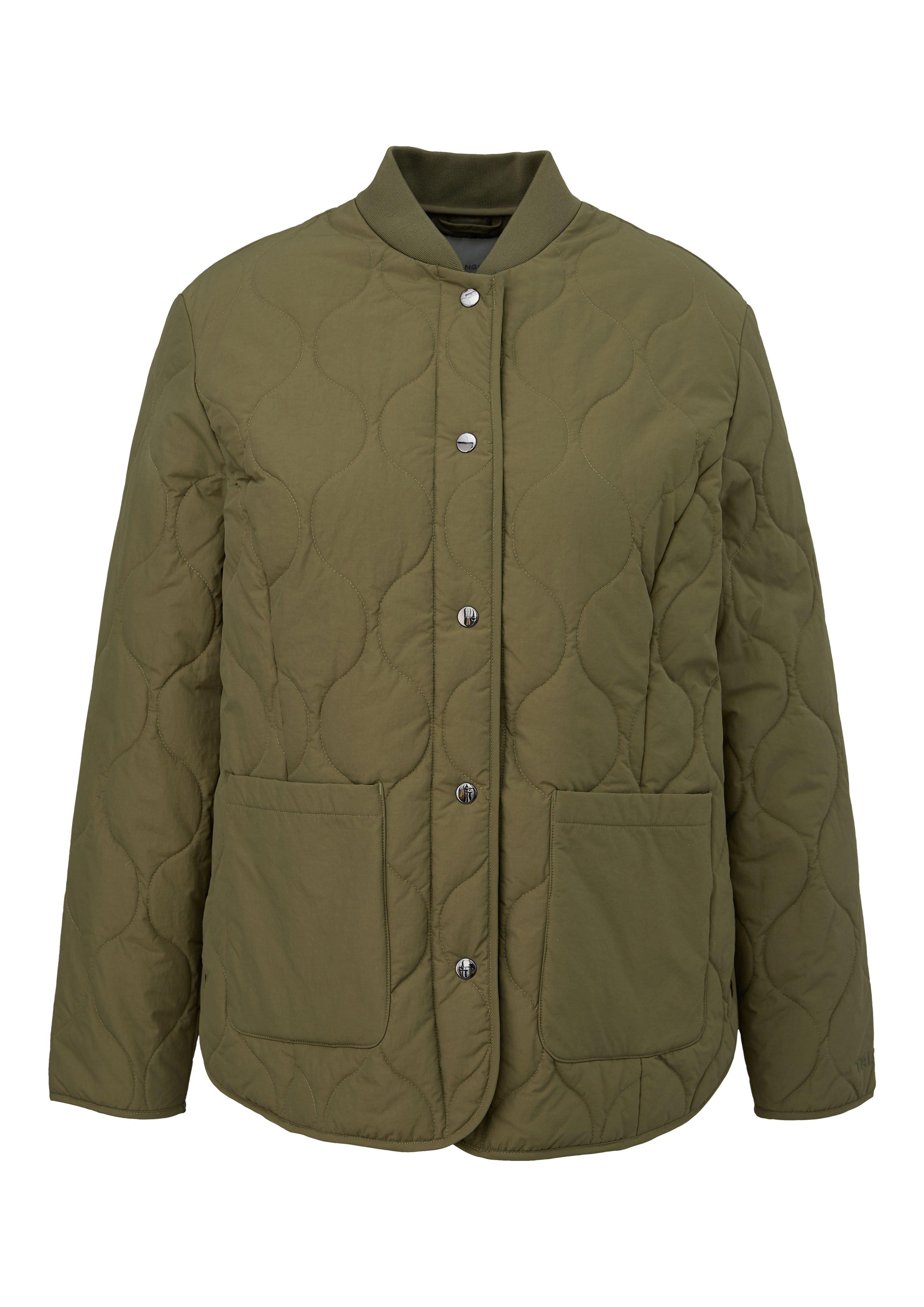 Große Größen: Steppjacke mit aufgesetzten Taschen, khaki, Gr.44-54 product