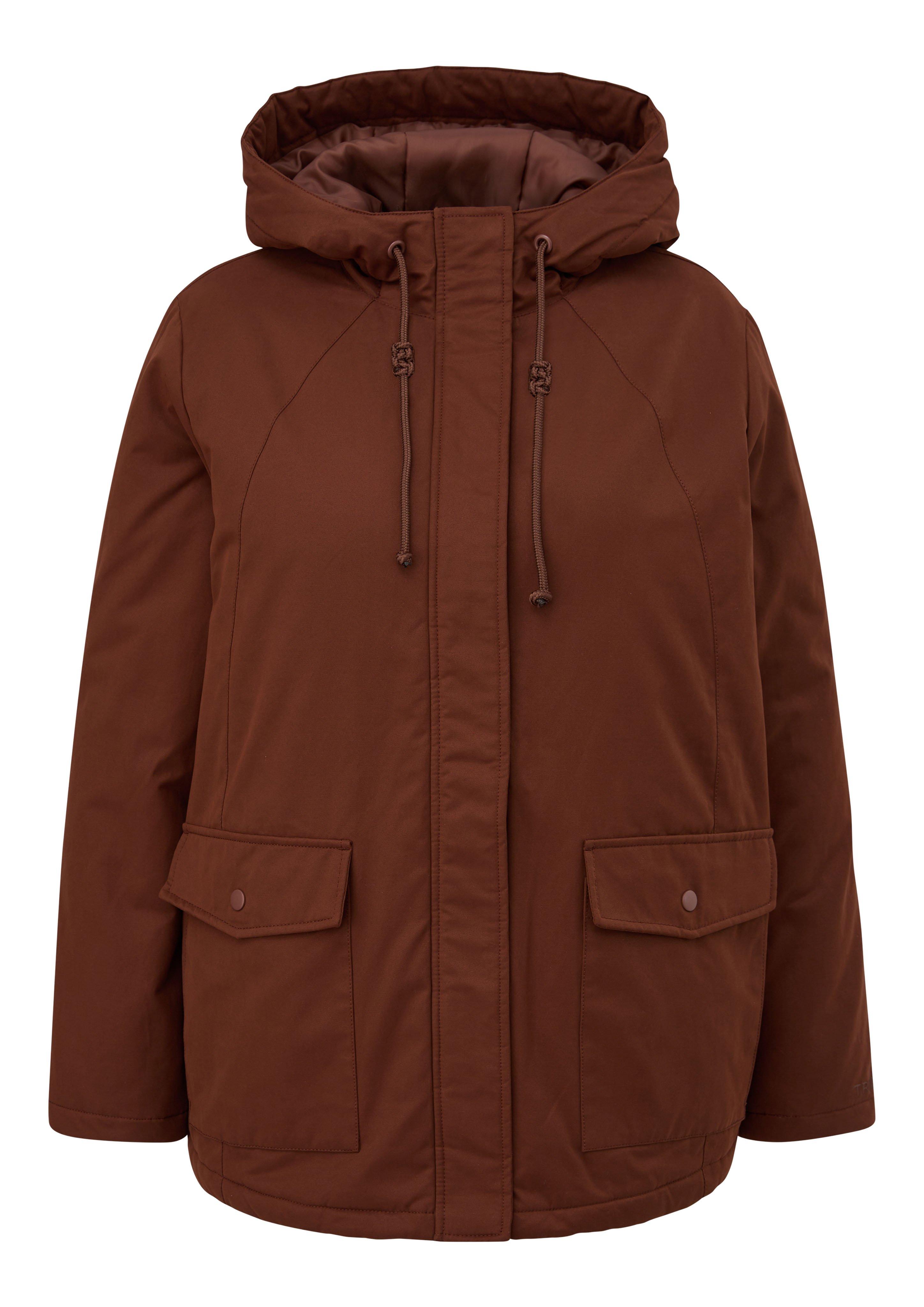 Große Größen: Outdoorjacke mit verdecktem Reißverschluss, braun, Gr.44-54 product