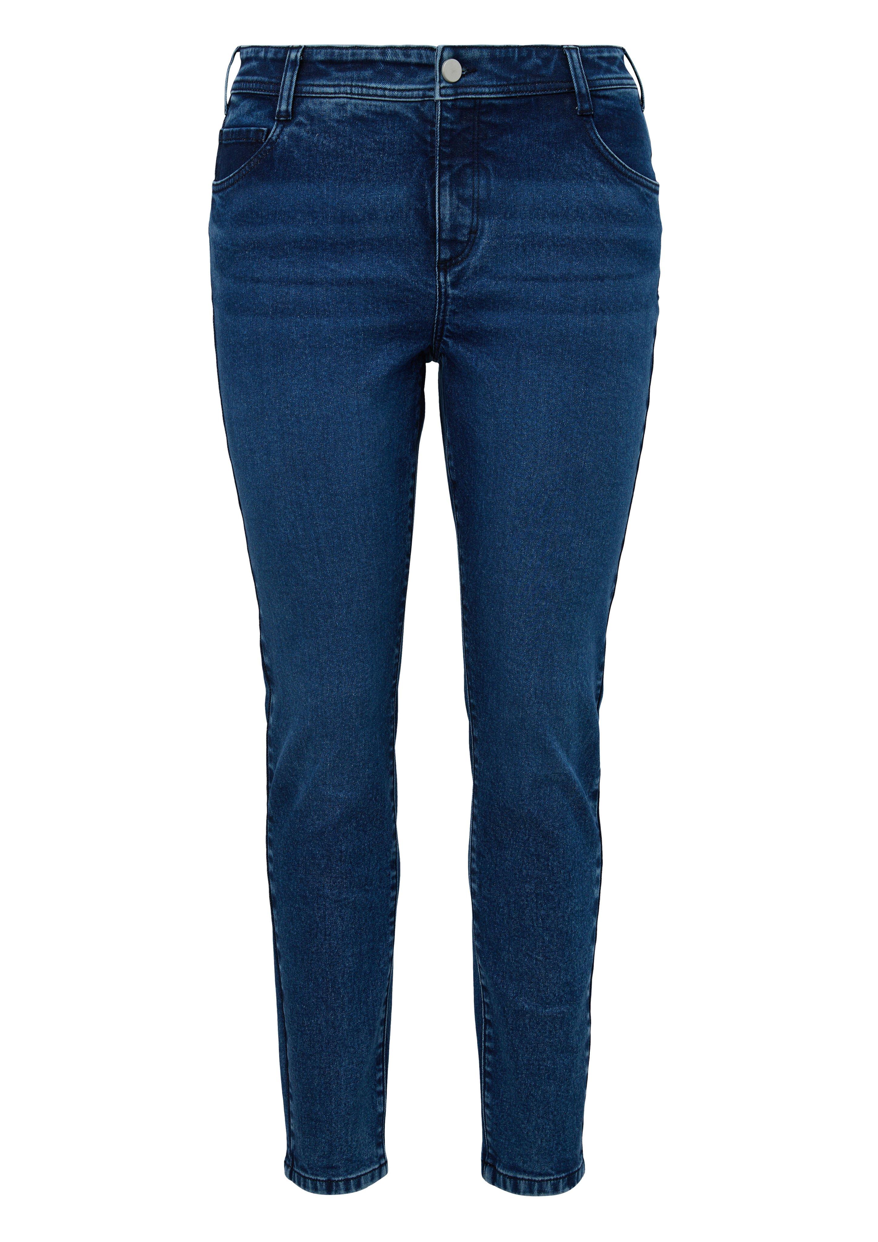 TRIANGLE Skinny Jeans in 5-Pocket-Form - blue Denim sheego