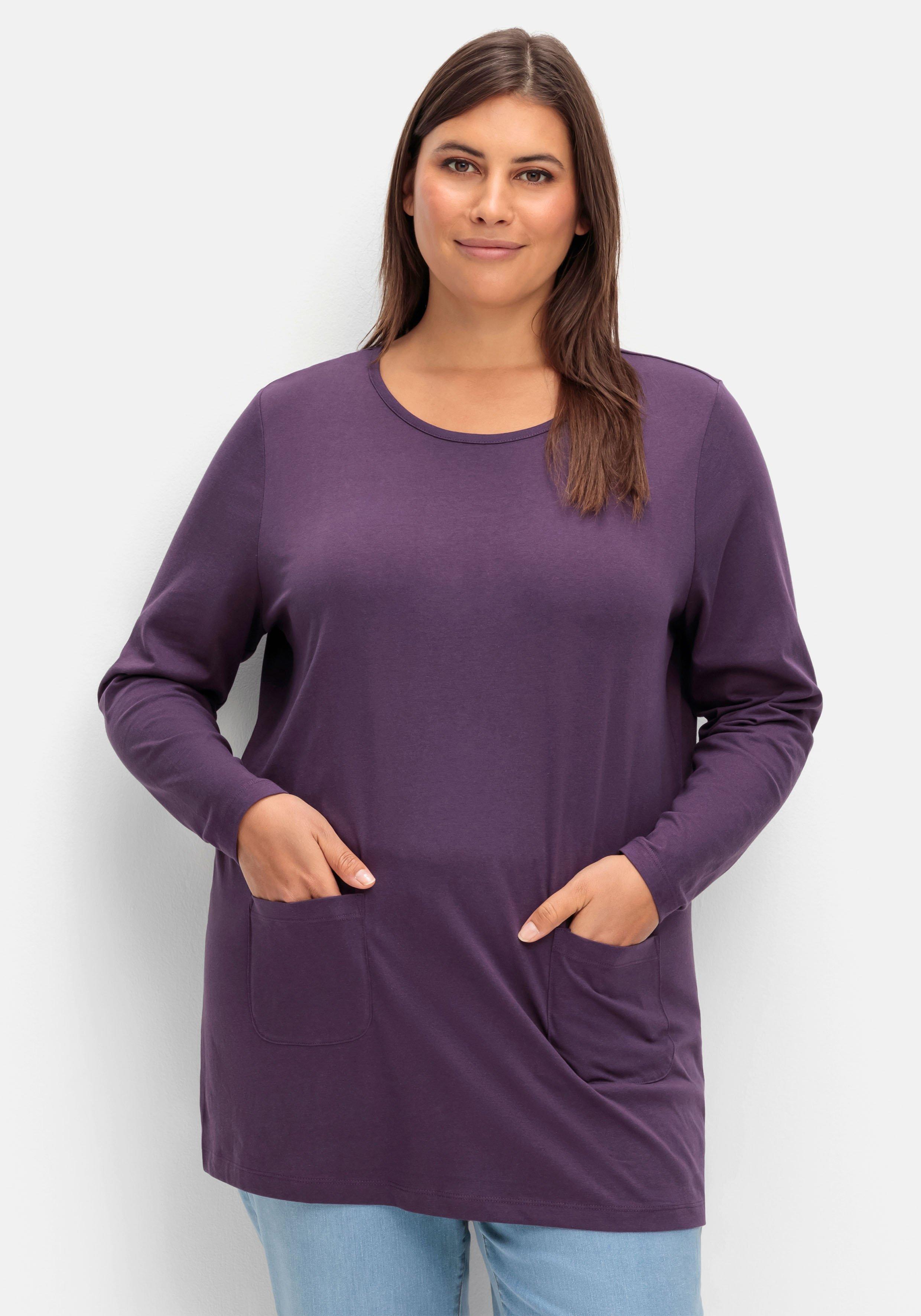 Shirts & Tops große ♥ sheego 50 › Mode lila Größen | Größe Plus Size