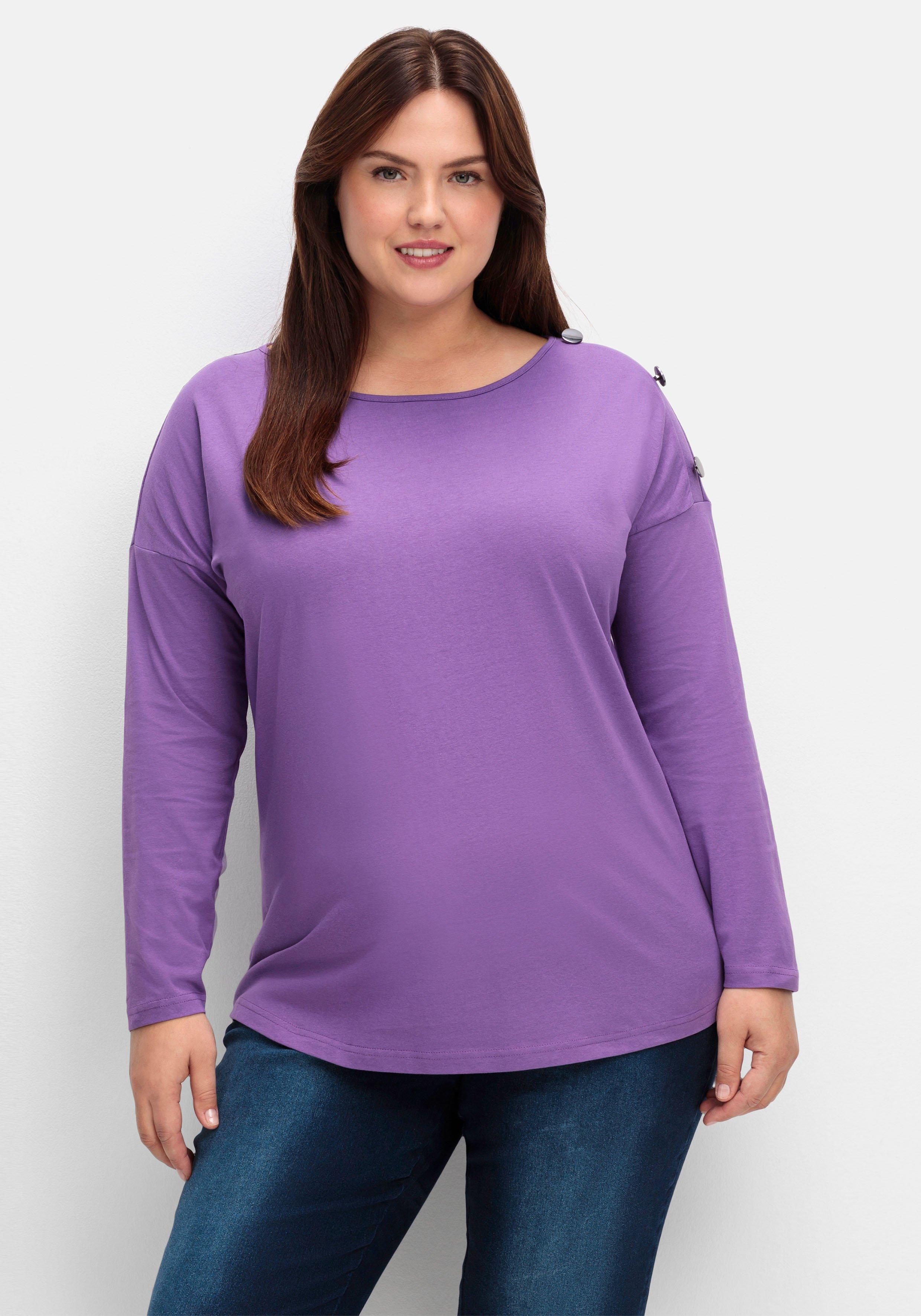 | Mode & 56 Shirts Plus › Tops Größe Size große sheego ♥ Größen lila