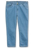 Gerade Jeans im extrahohen Paperbag-Schnitt - light blue Denim | sheego