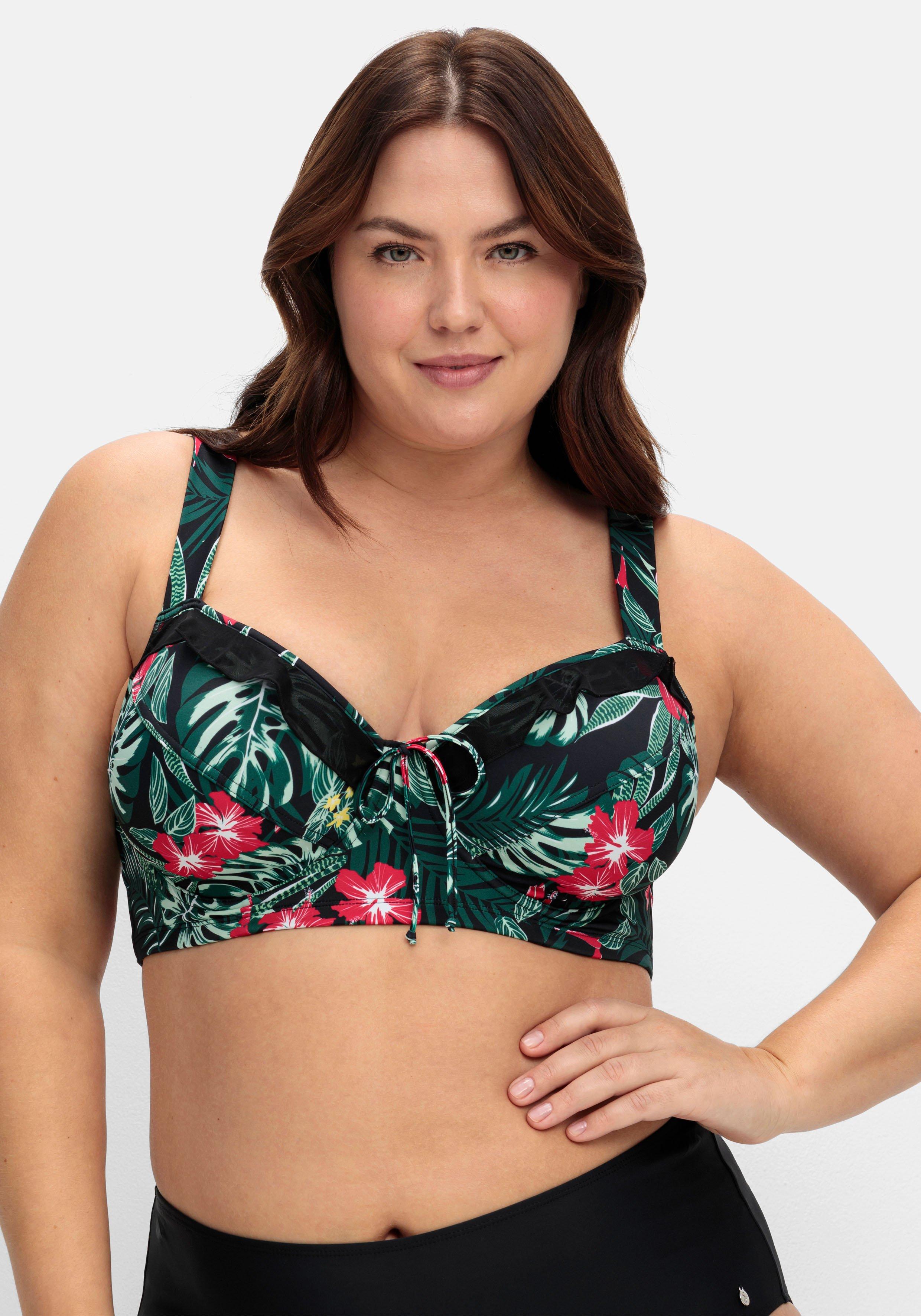 Tankini-Oberteil in Oversized-Form, elastischer Bund