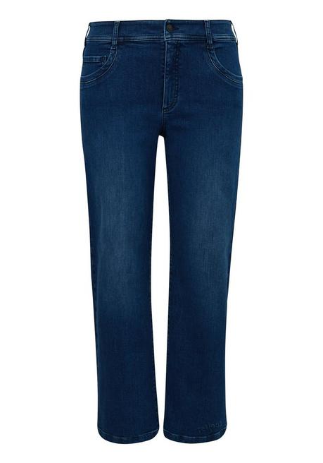 Weite Five-Pocket-Jeans mit Used-Effekten - blue Denim - 44