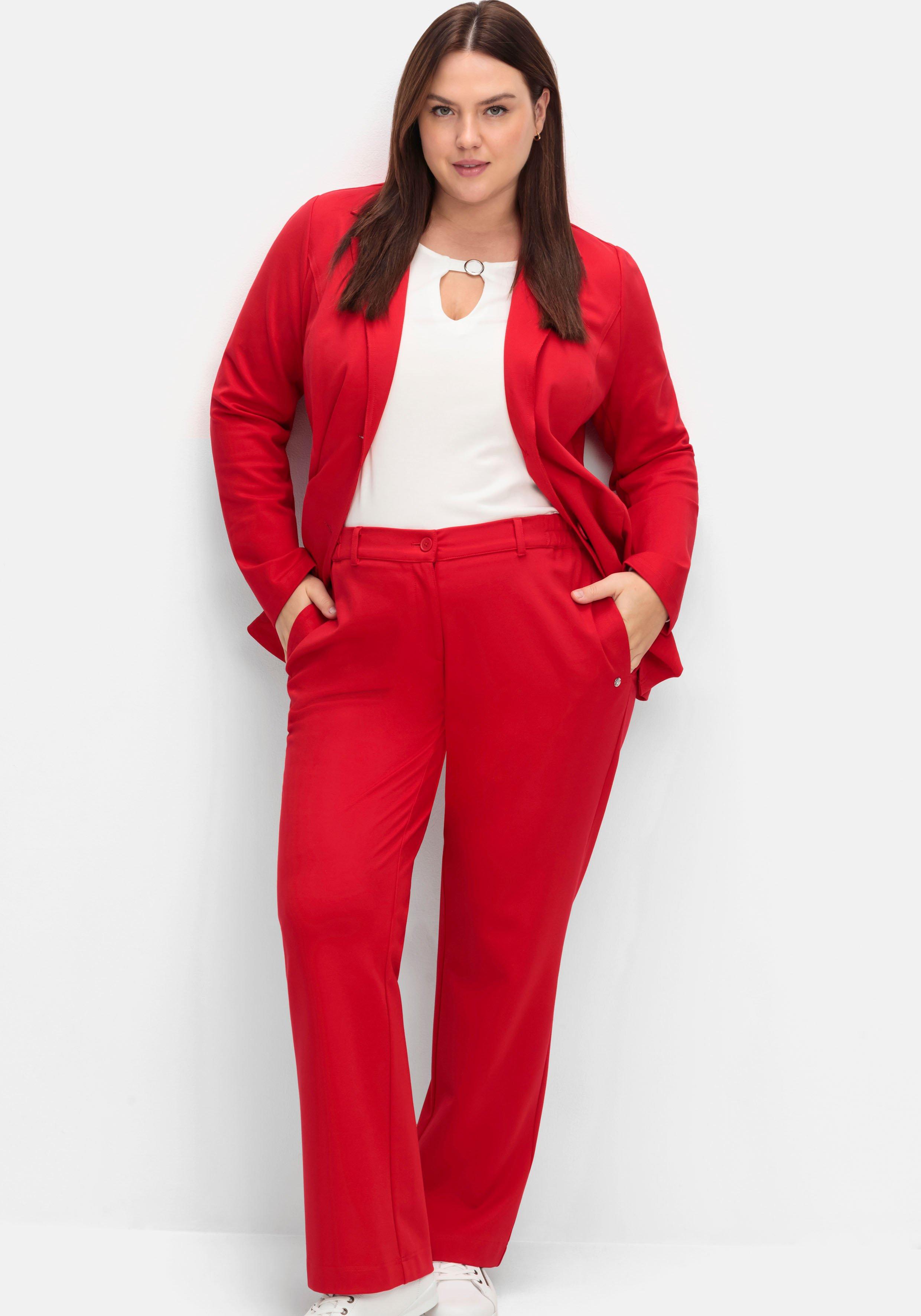 Hosen Damen große Größen rot