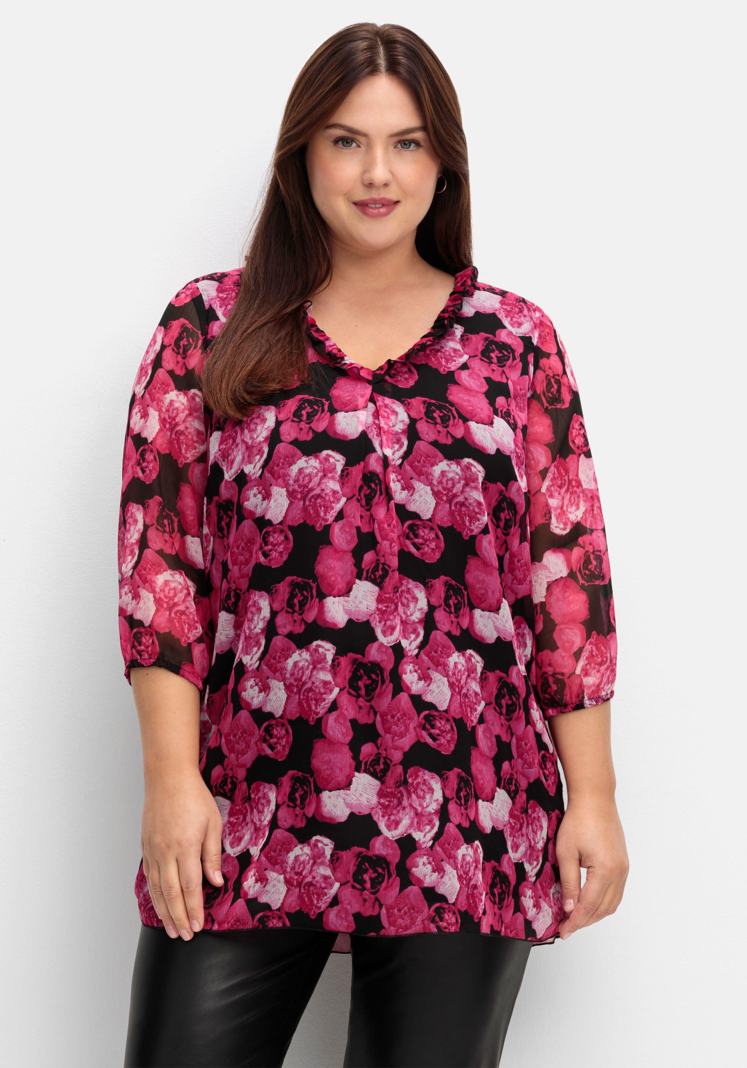 | Blusen 46 Plus › sheego Tuniken Größen große rosa & ♥ Size Mode Größe