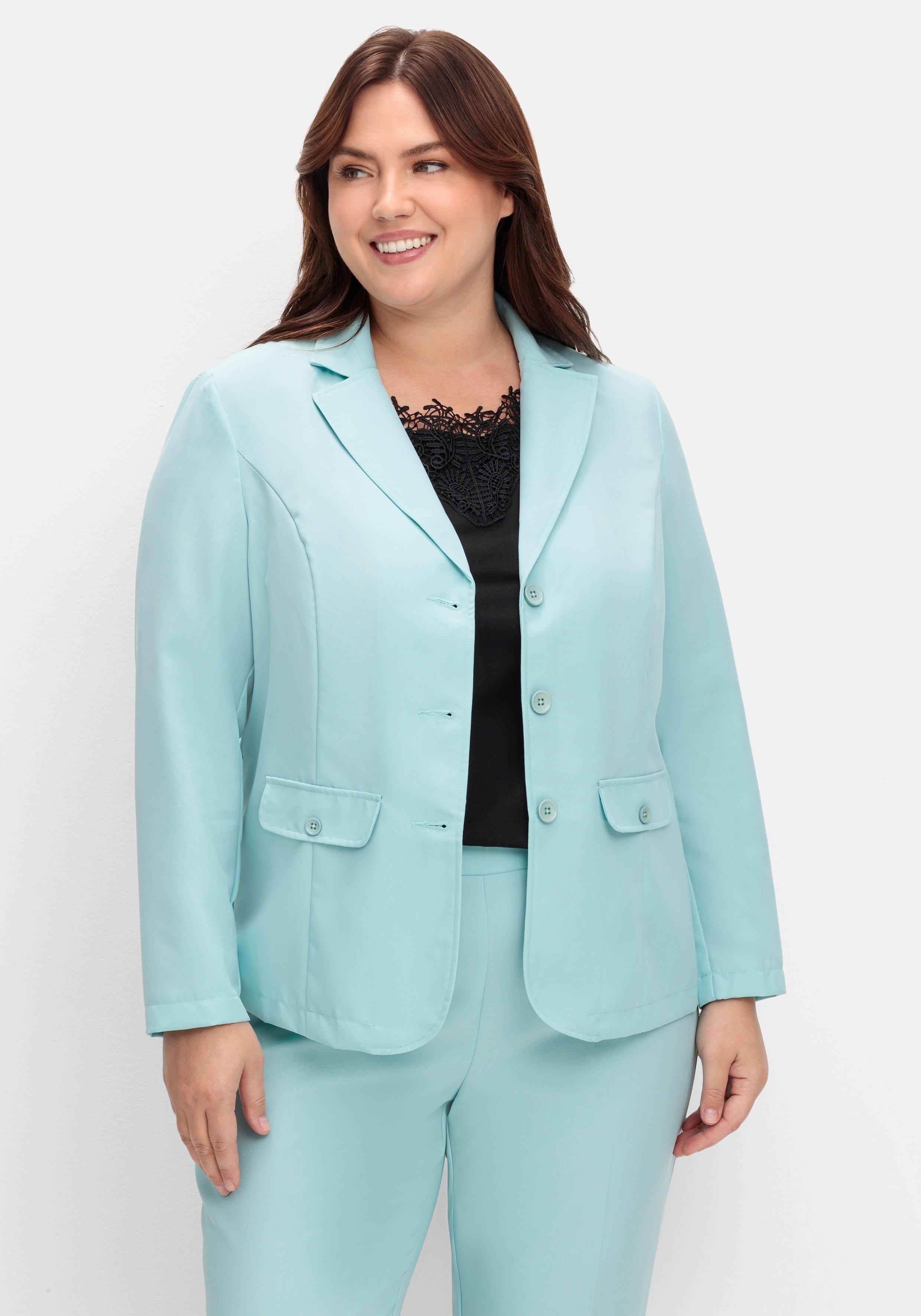 sheego Blazer in klassischer Form - mint sheego