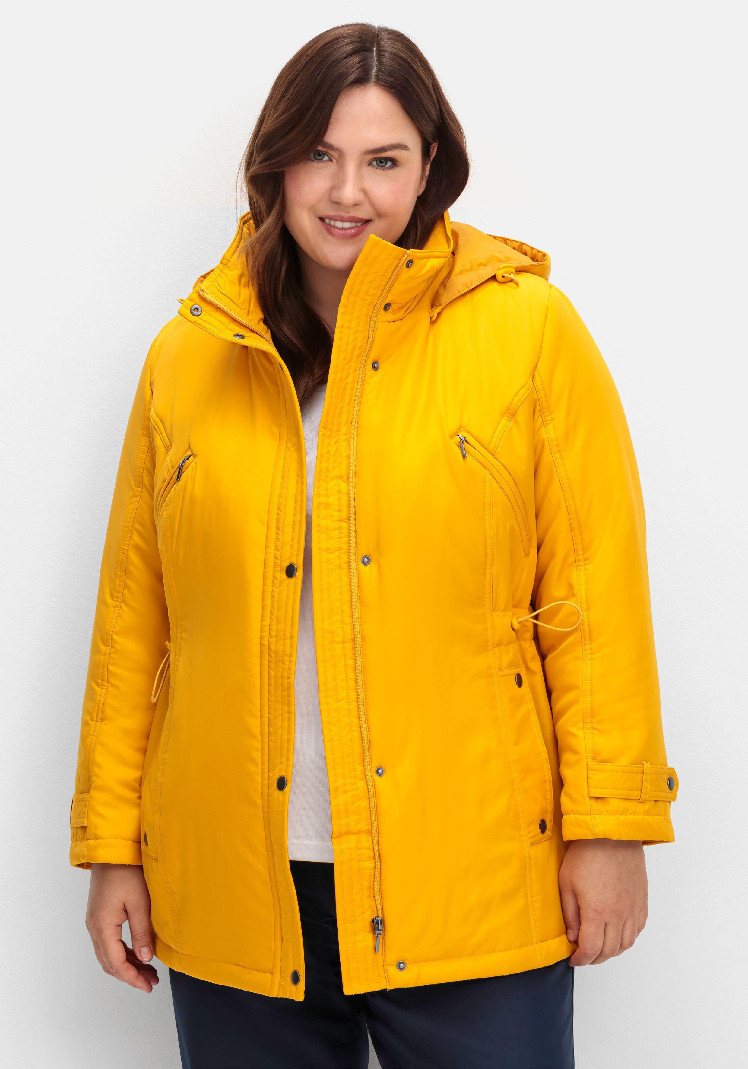 sheego Steppjacke mit Tunnelzug in der Taille - ocker sheego