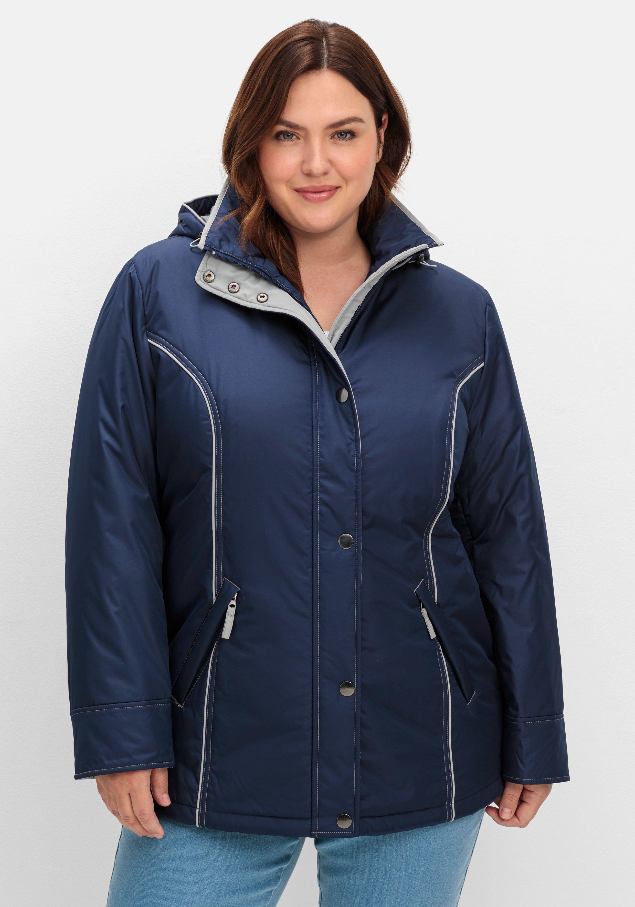 sheego Wind- und wasserabweisende Funktionsjacke - marine sheego