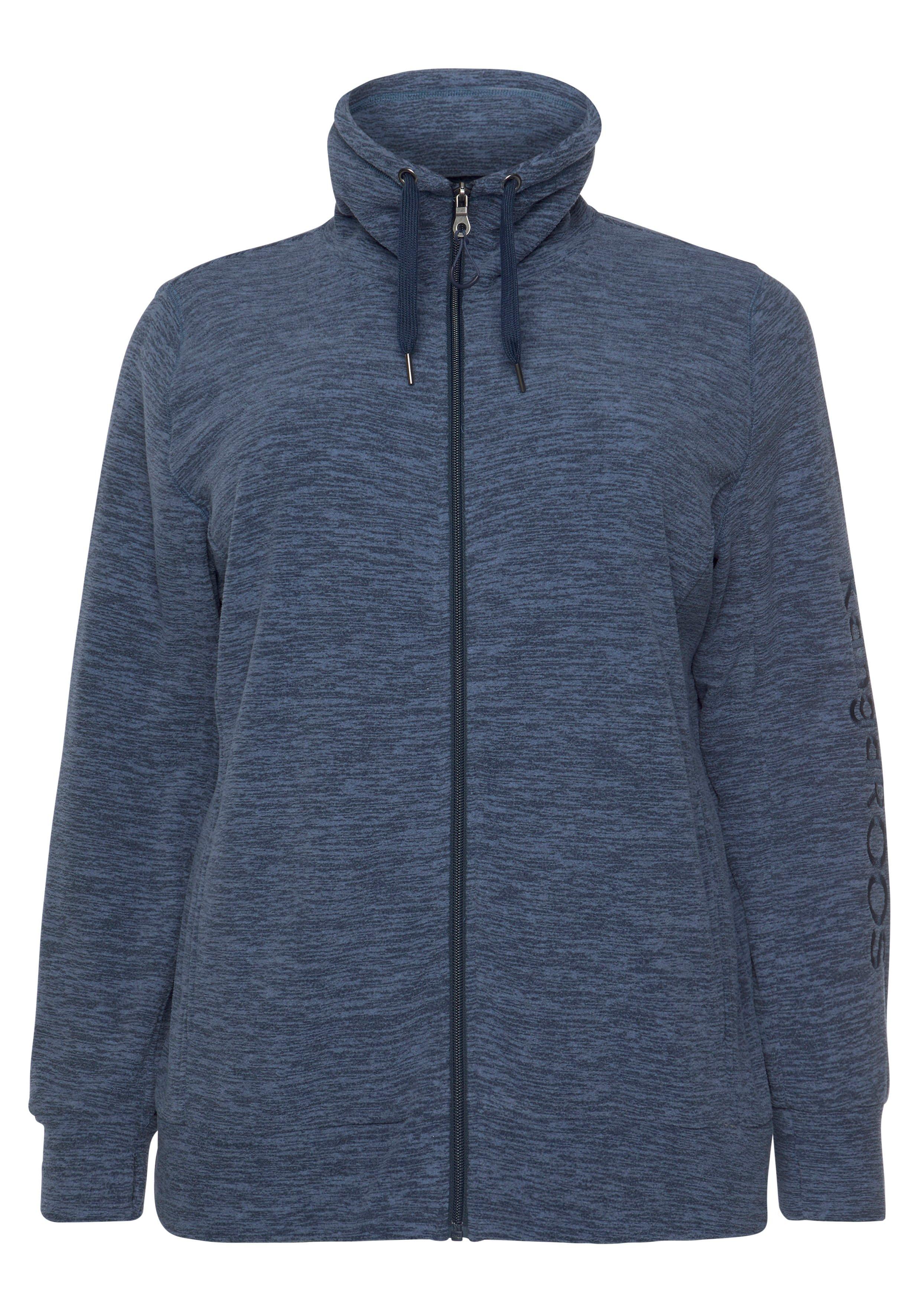 Thumbnail - Sheego Fleecejacke, marine, Gr.44/46