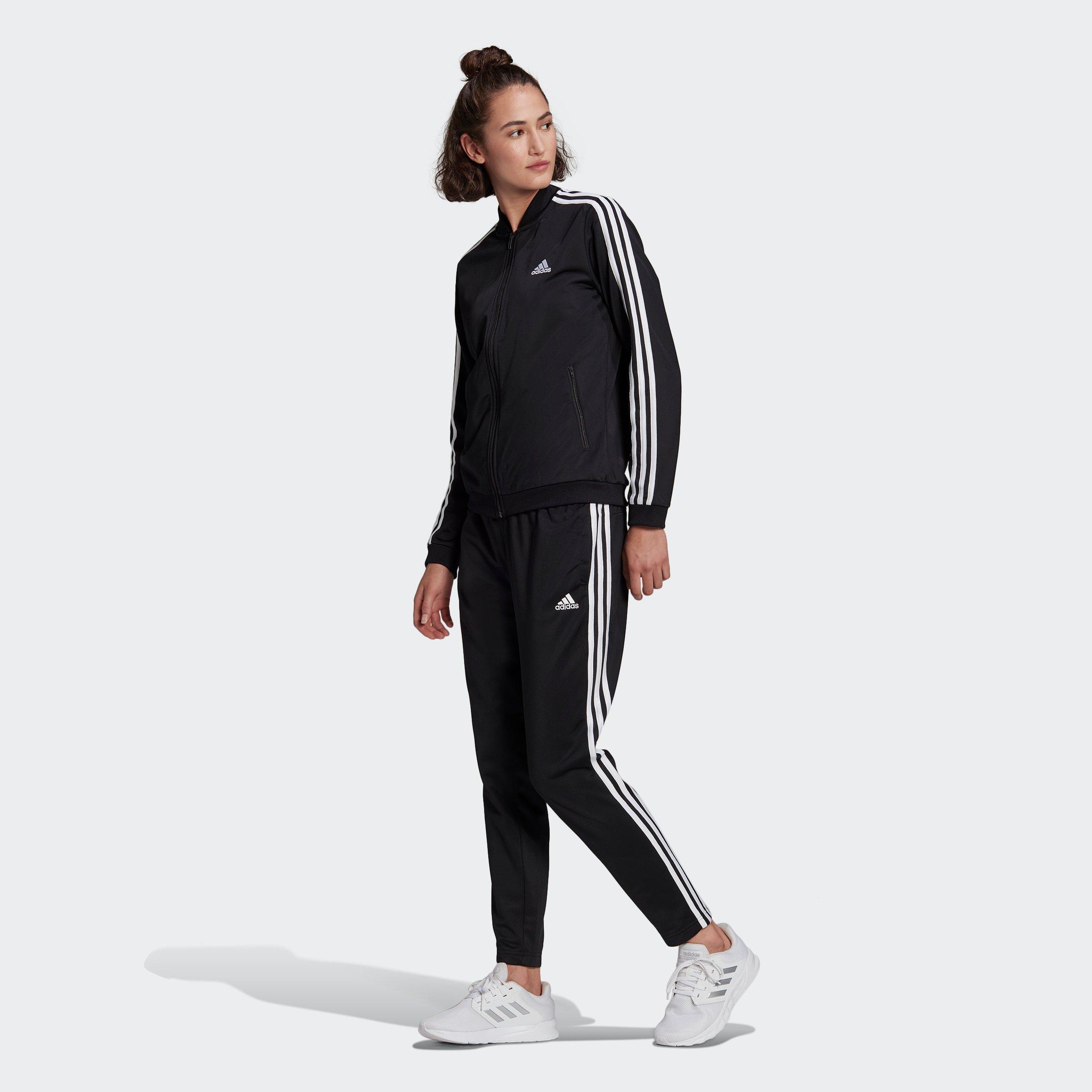 Adidas trainingsanzug store schwarz weiß