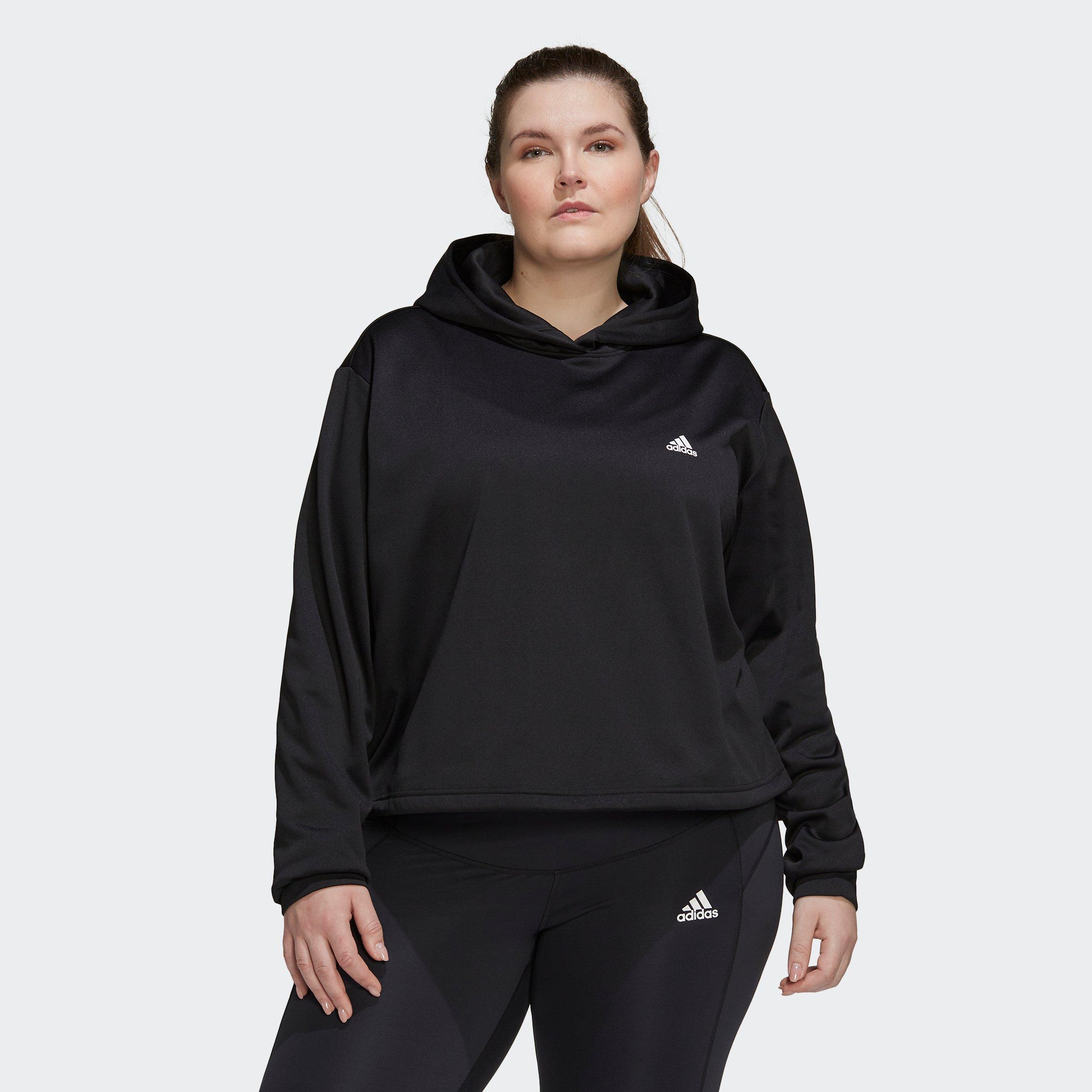 adidas Performance Kapuzensweatshirt - schwarz-weiß sheego