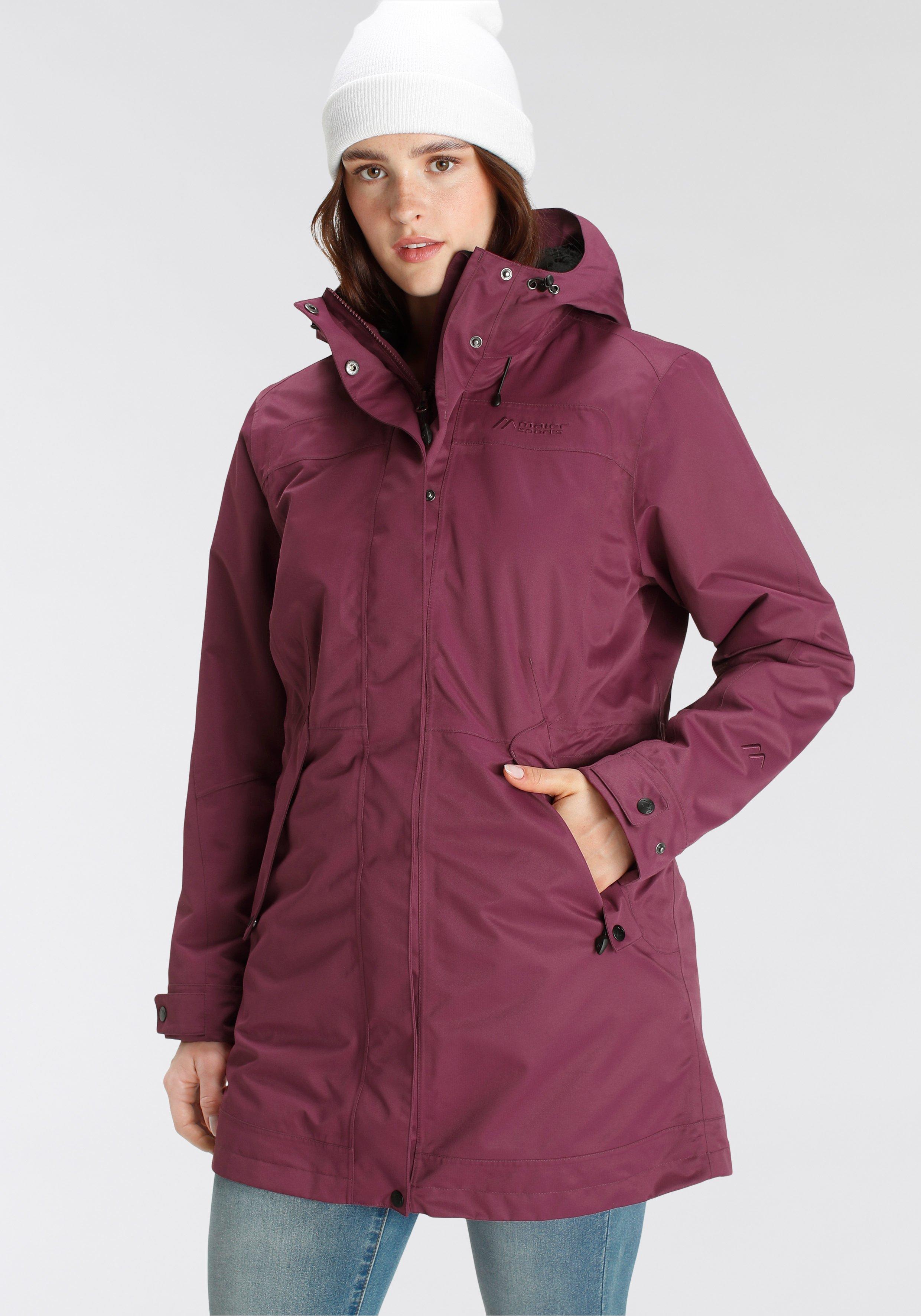 - weinrot 3-in-1-Funktionsjacke sheego |