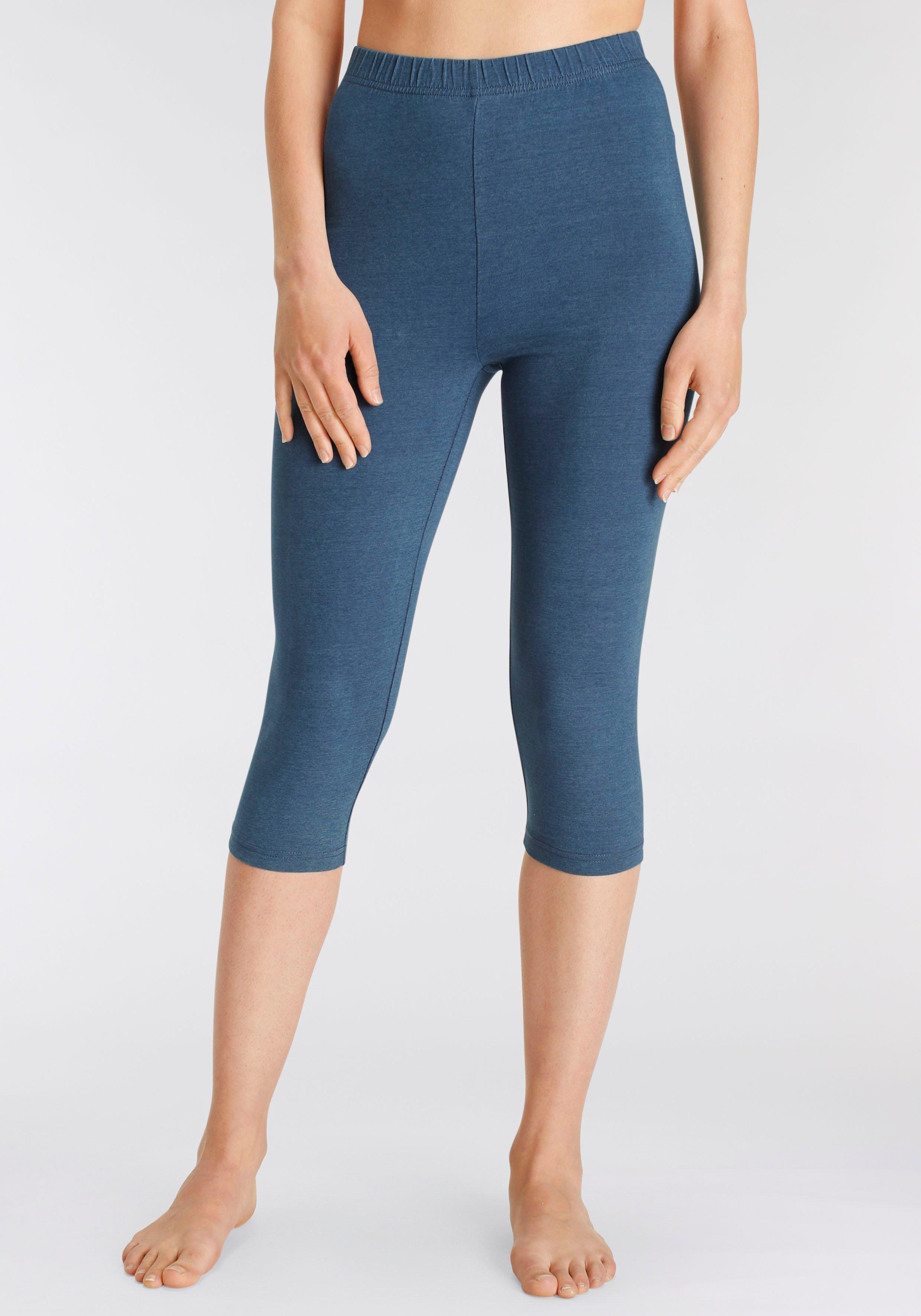 Vivance Active Doppelpack Capri-Leggings - jeansblau sheego