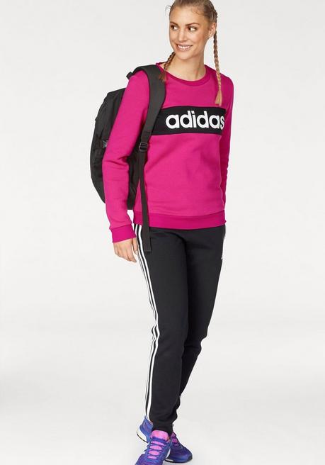 Jogginganzug - pink-schwarz - L