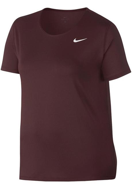 Nike Funktionsshirt »W NP TOP SS ALL OVER MESH EXT PLUS SIZE« - weinrot - XL