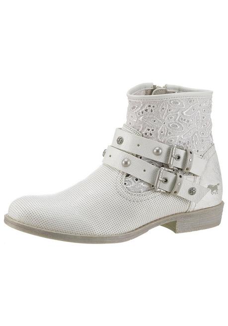 Mustang Shoes Bikerboots - offwhite - 40