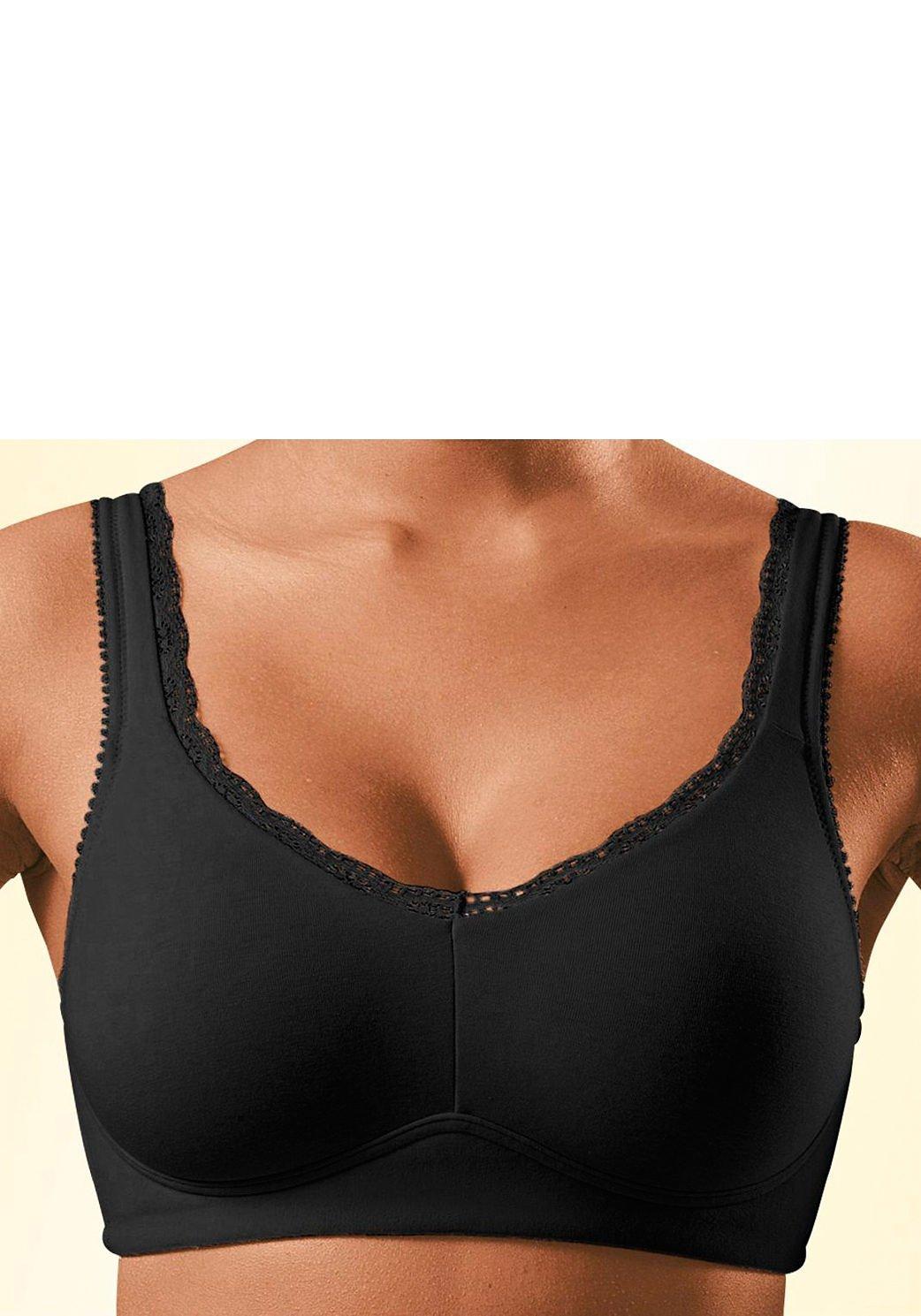 PETITE FLEUR Soft-BH - schwarz+weiß sheego