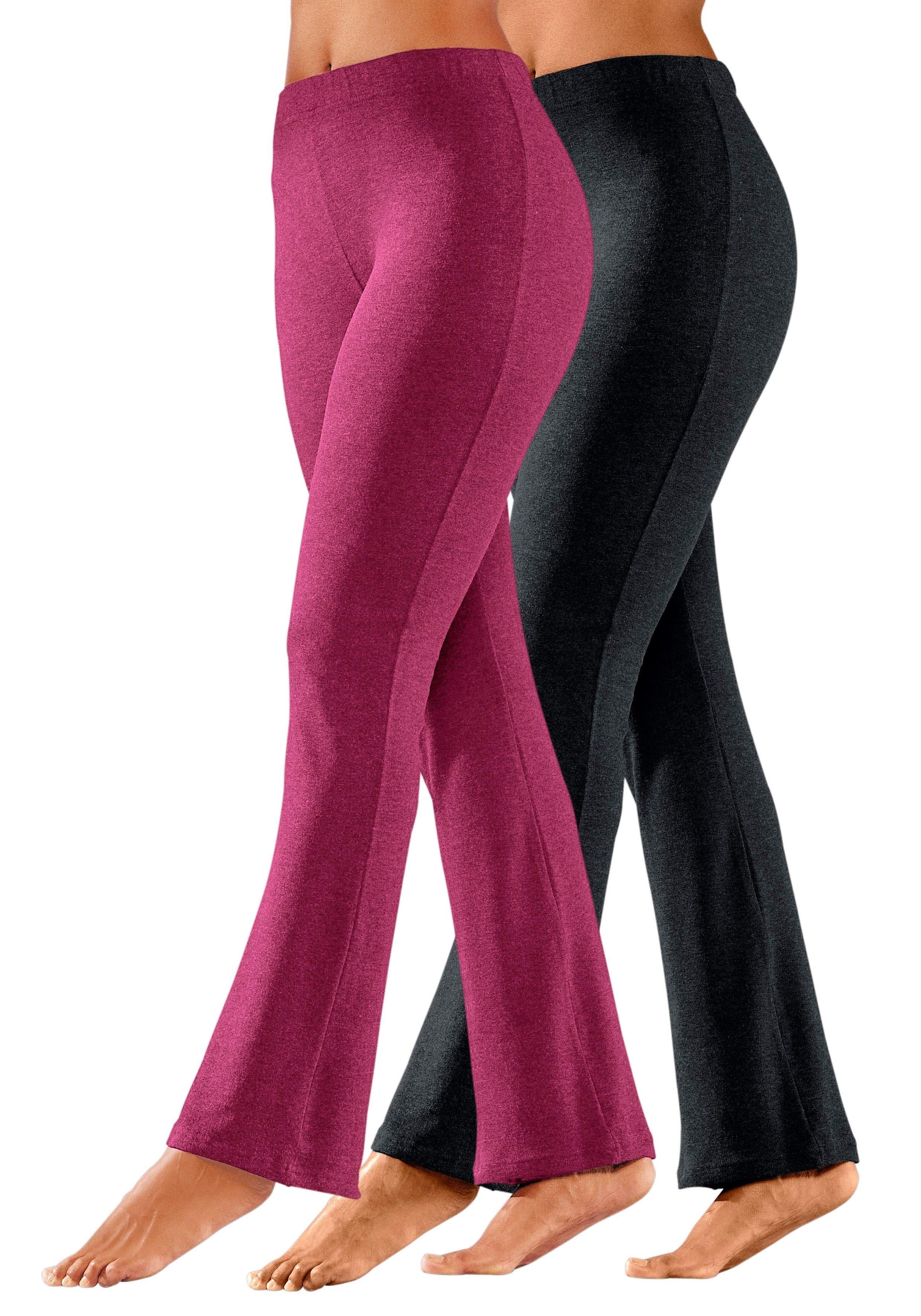 Vivance Active Jazzpants - himbeere+schwarz sheego