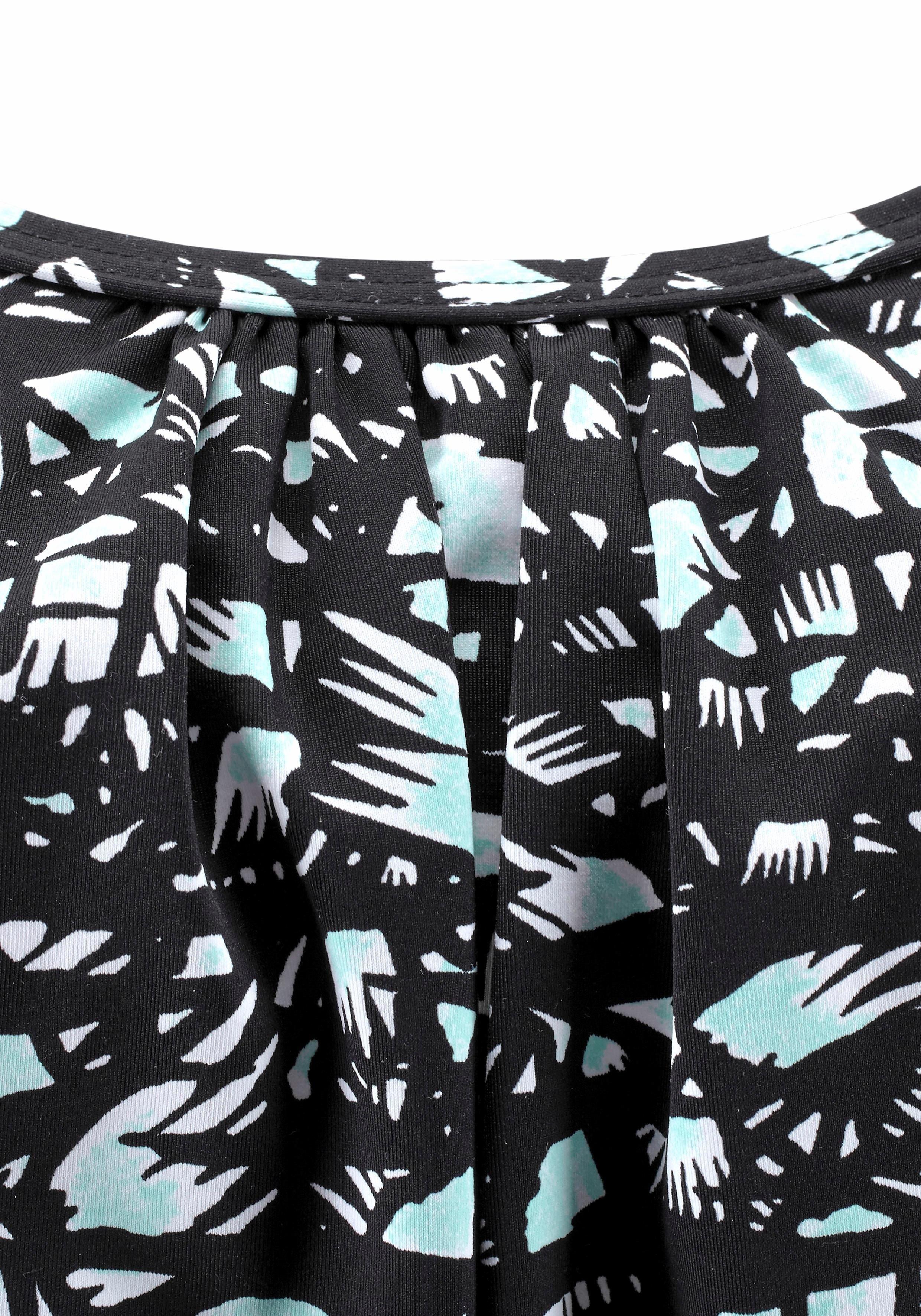 Thumbnail - Sheego Oversize-Tankini-Top, schwarz bedruckt, Gr.44