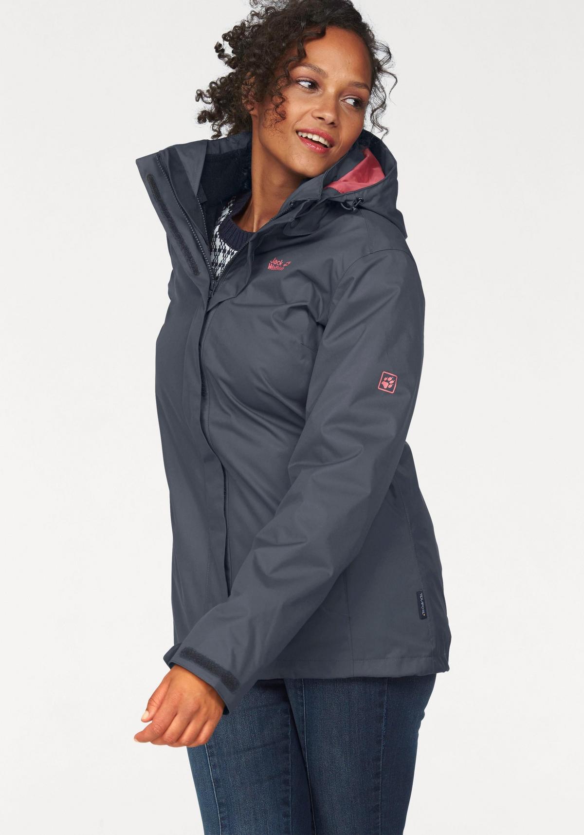 Sheego 3-In-1-Funktionsjacke, Anthrazit, Gr.44