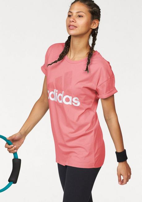 adidas Performance T-Shirt »ESSENTIALS LINEAR LOOSE TEE« - rosa - L