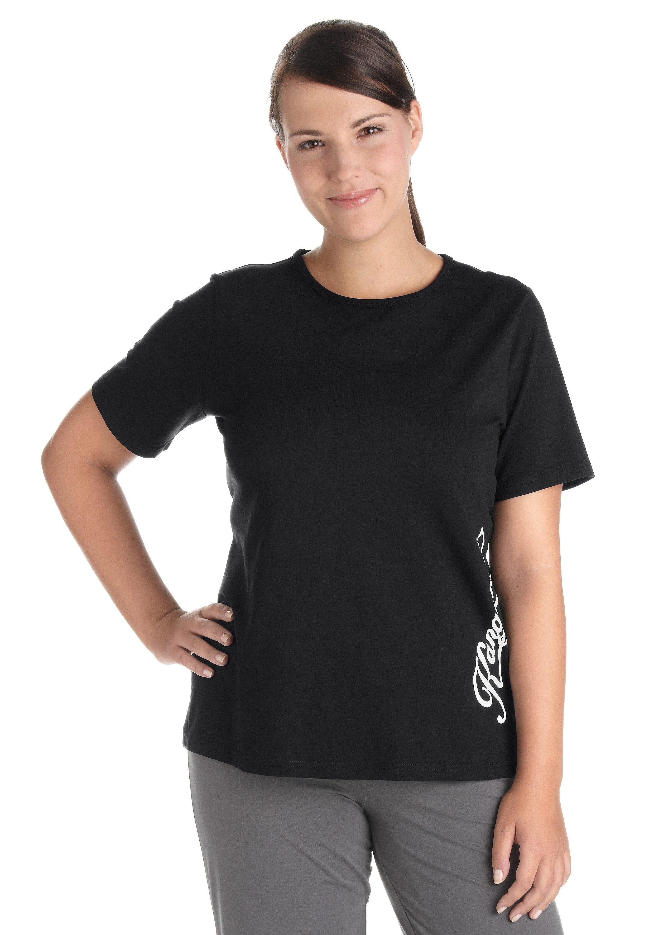 T-Shirt - | sheego schwarz