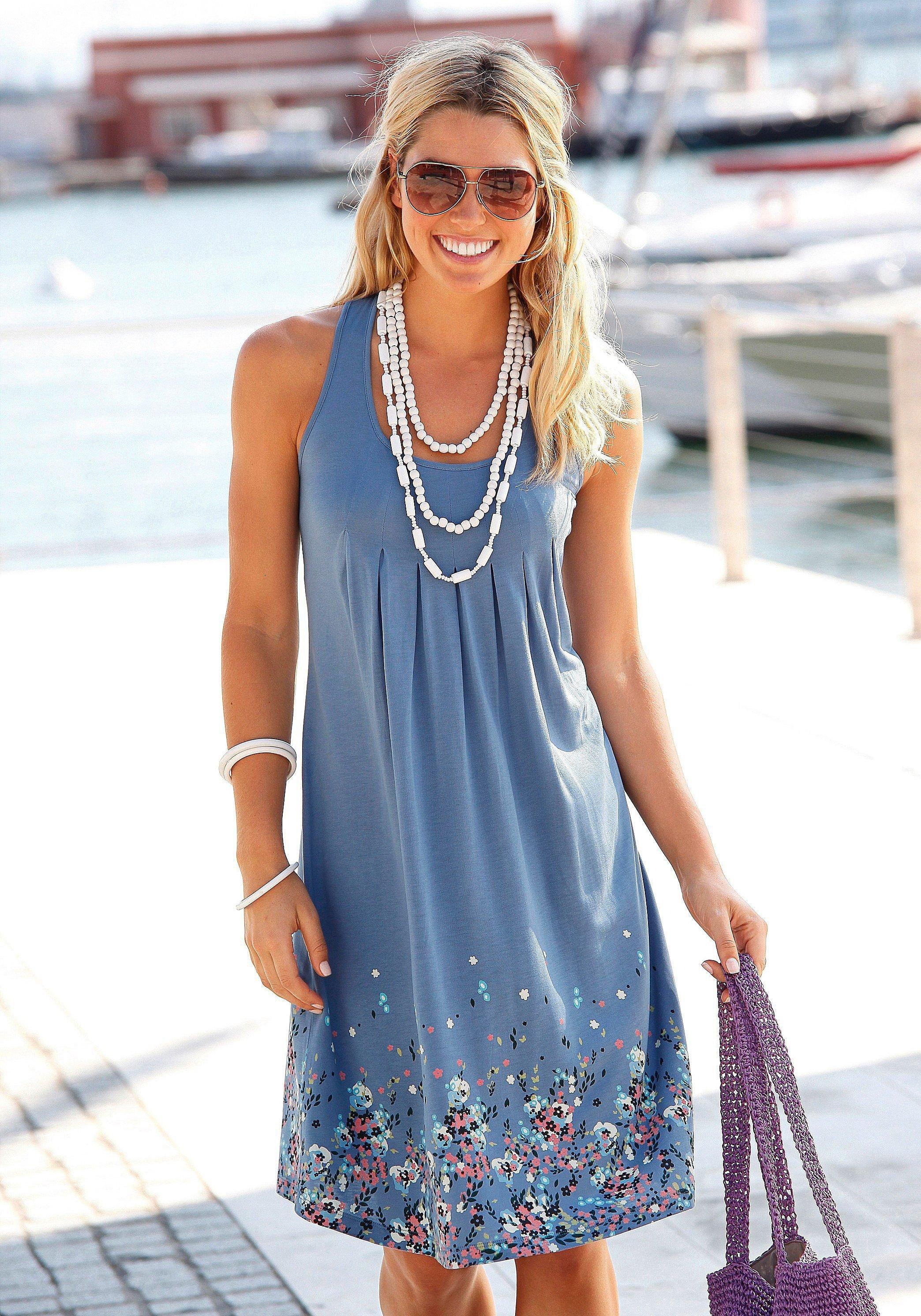 BEACH TIME Strandkleid - blau sheego